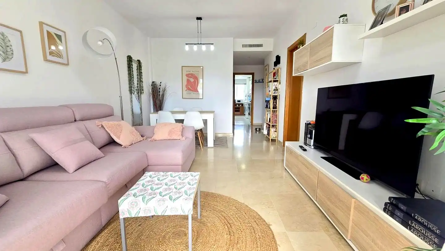 Sala de estar de Apartamento de alquiler en Gandia con Aire acondicionado, Calefacción y Terraza