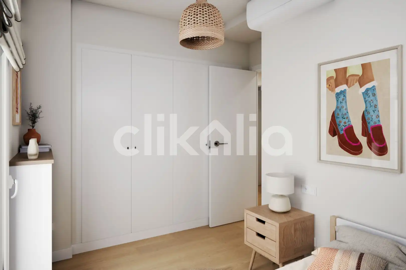 Bedroom of Flat for sale in Sevilla  with Air Conditioner, Terrace and Balcony