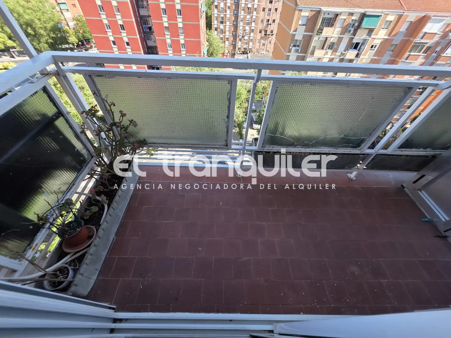 Balcony of Flat for rent in Madrid  with Air Conditioner, Parquet flooring and Terrace