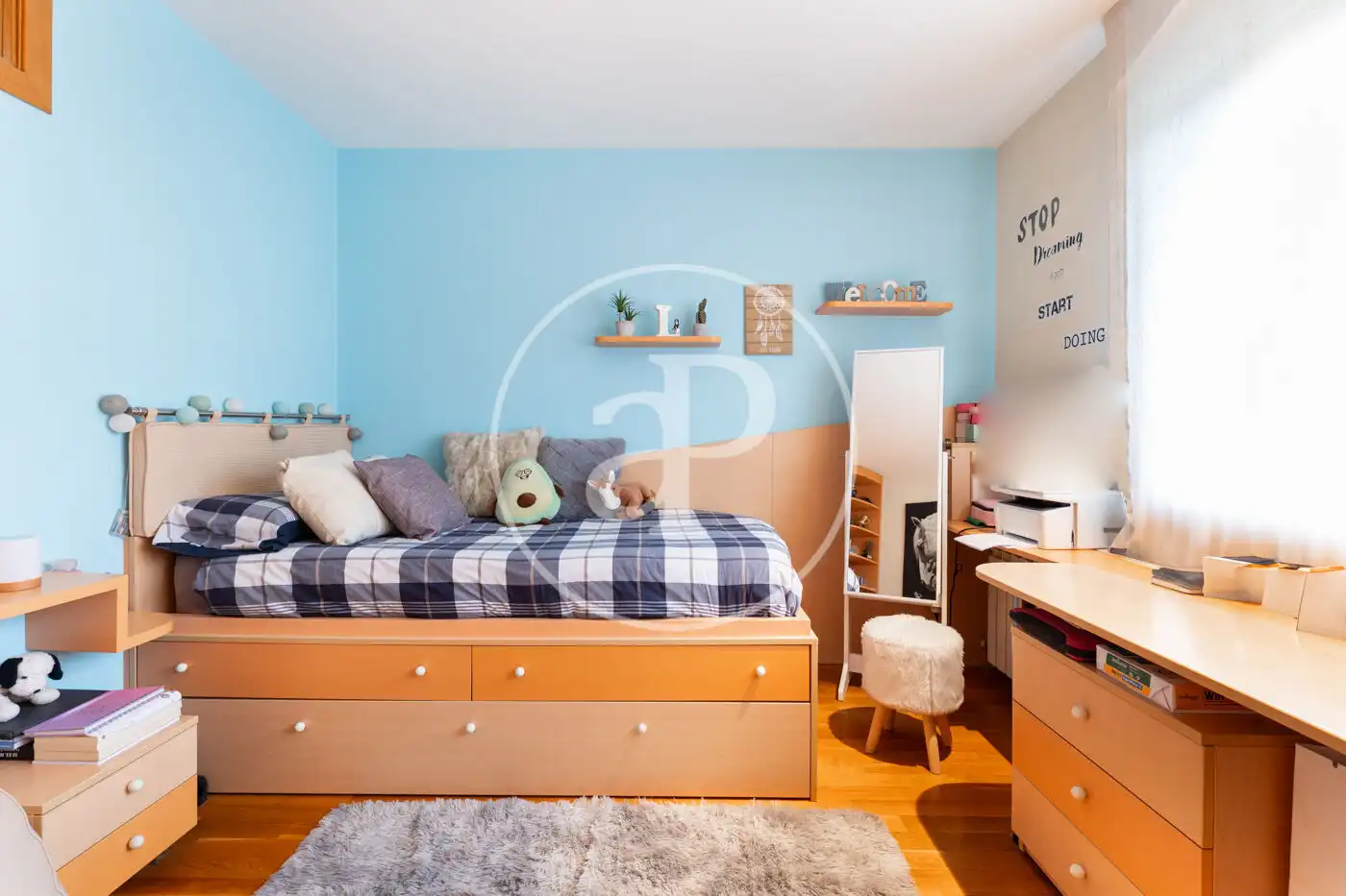 Schlafzimmer von Einfamilien-Reihenhaus zum Verkauf in Sabadell mit Klimaanlage, Heizung und Terrasse
