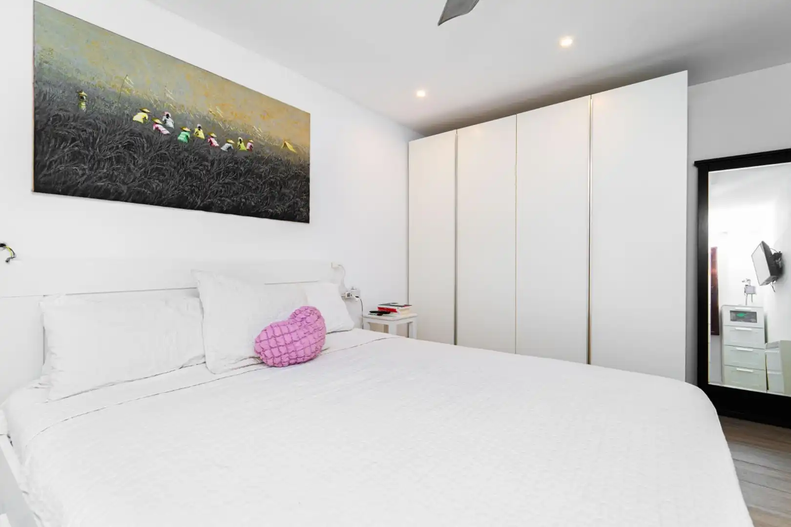 Bedroom of Flat for sale in  Palma de Mallorca  with Air Conditioner, Terrace and Storage room