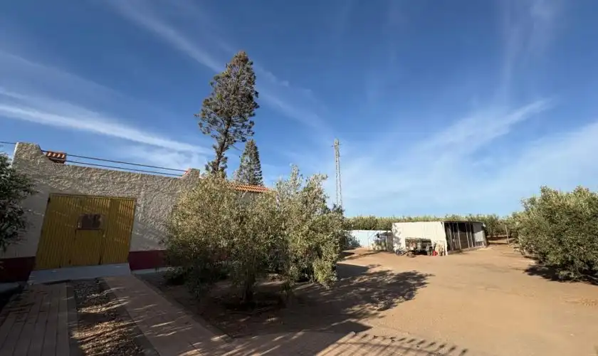 Vista exterior de Casa o xalet en venda en Níjar amb Jardí privat, Terrassa i Piscina