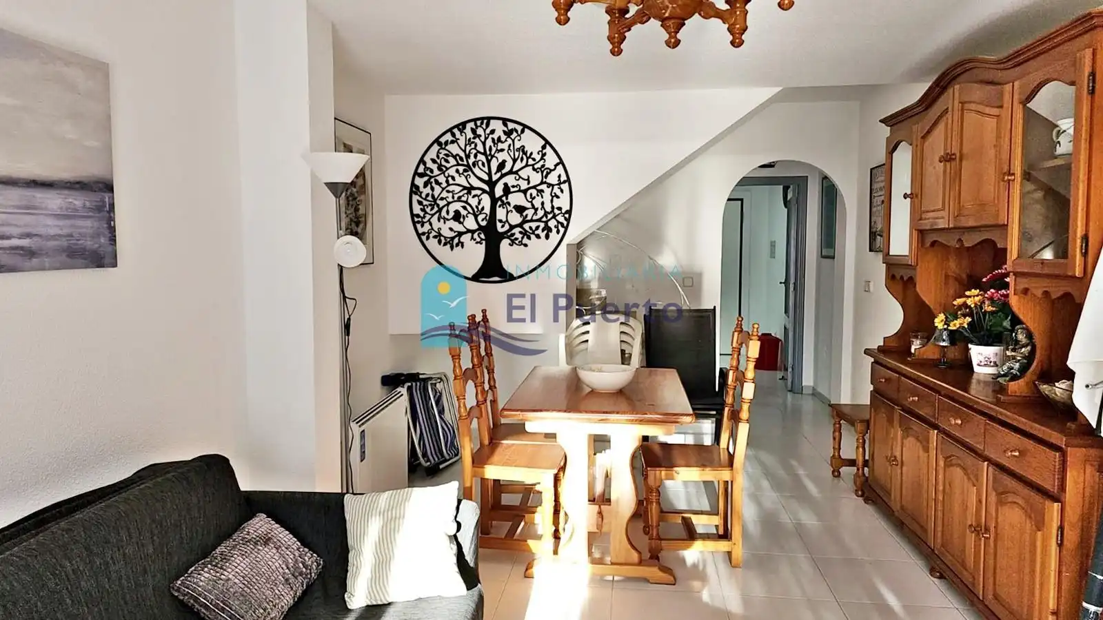 Comedor de Dúplex en venta en Mazarrón con Jardín privado, Terraza y Amueblado