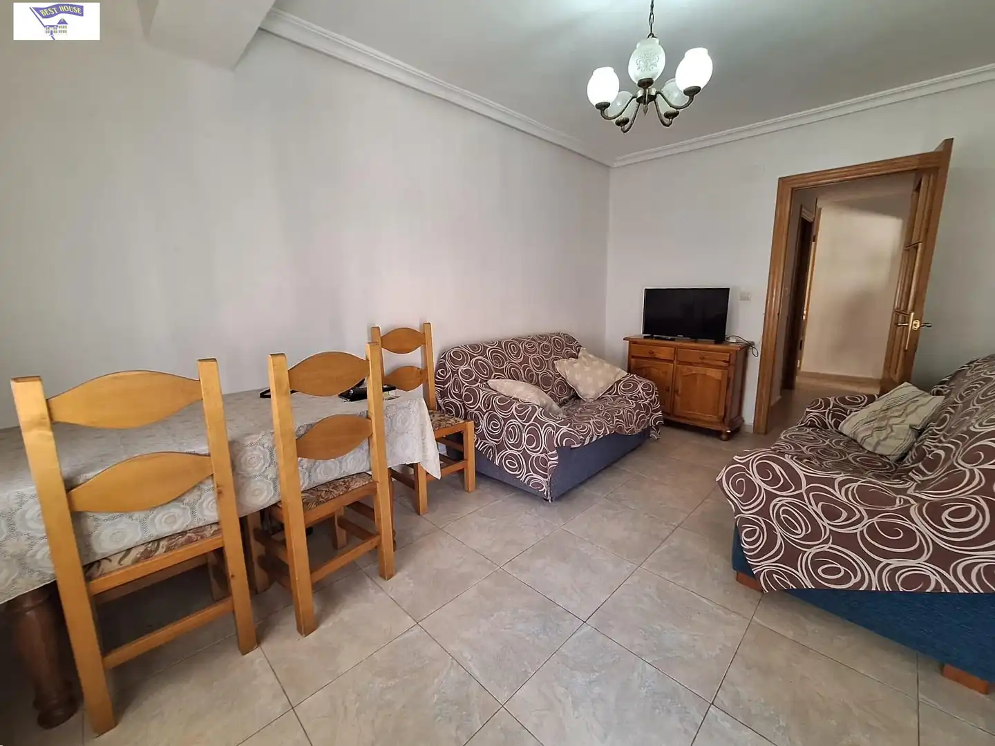 Sala de estar de Piso de alquiler en Albacete con Amueblado y Balcón
