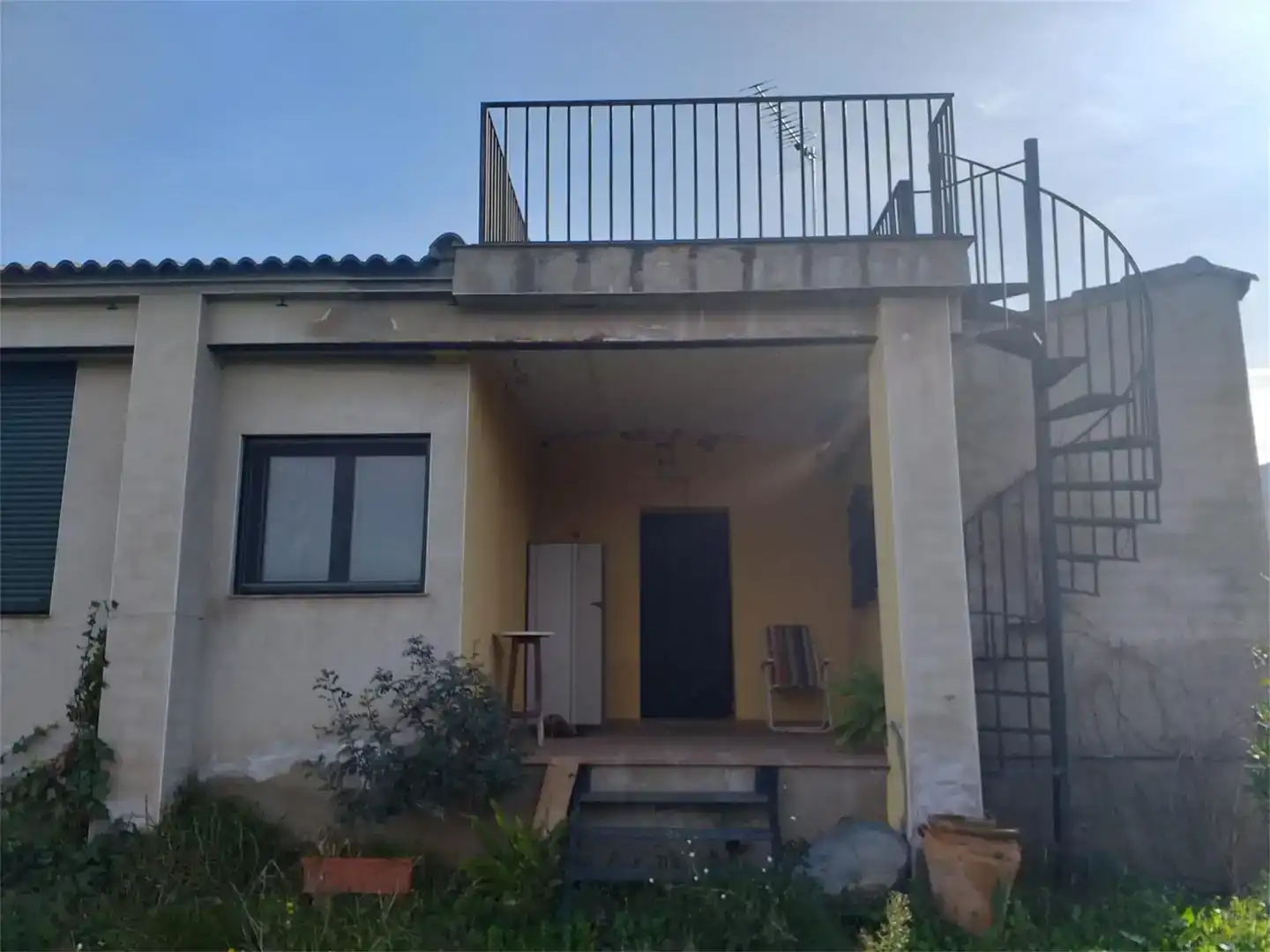 Vista exterior de Finca rústica en venda en Hornachos amb Balcó