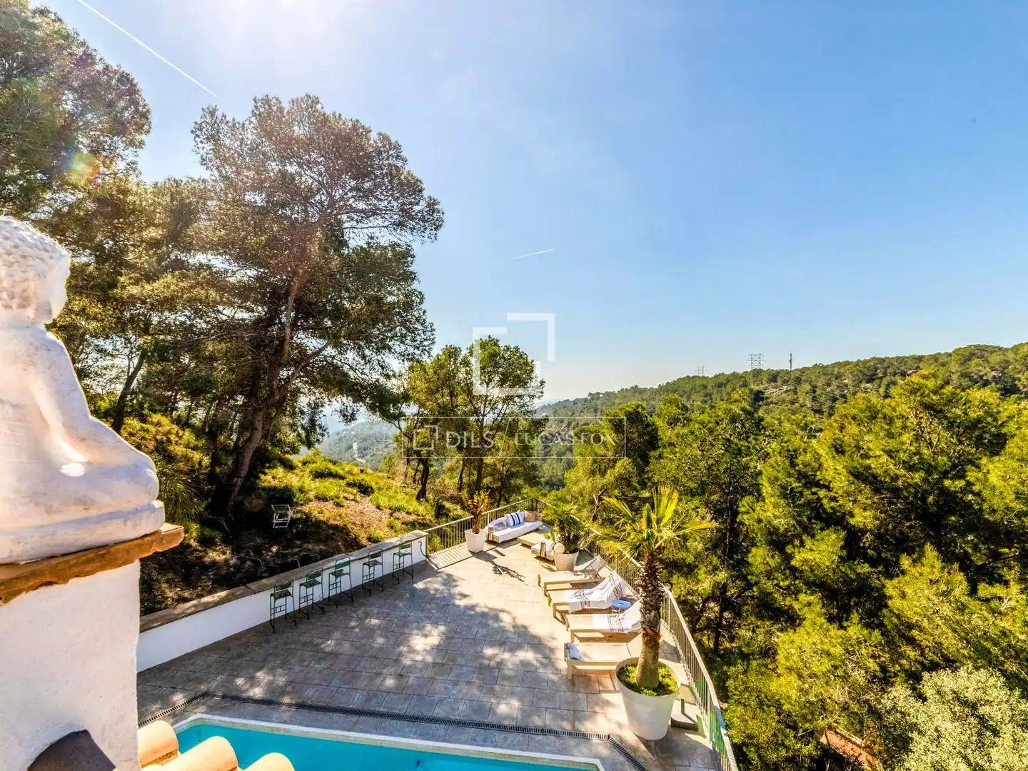 Terrassa de Casa o xalet en venda en Sant Pere de Ribes amb Aire condicionat, Jardí privat i Terrassa