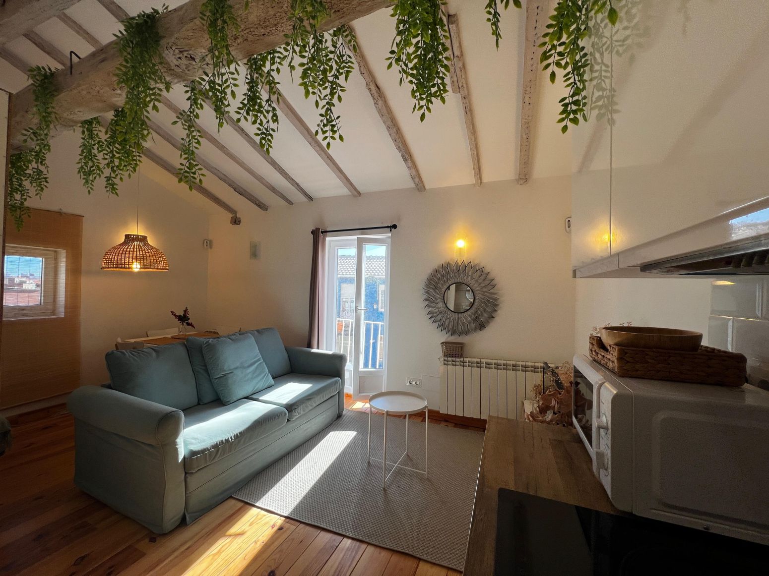Living room of Attic for sale in Santander  with Heating, Parquet flooring and Furnished