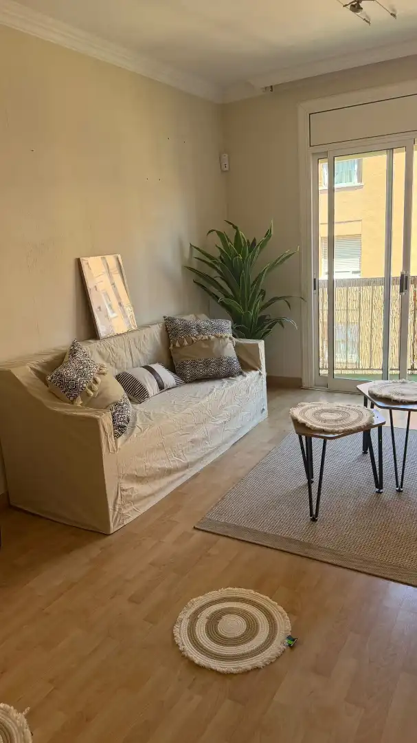 Wohnzimmer von Wohnung zum Verkauf in Rubí mit Heizung, Ofen und Balkon