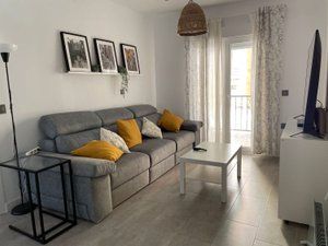 Living room of Flat to rent in Badajoz Capital  with Terrace, Furnished and Oven