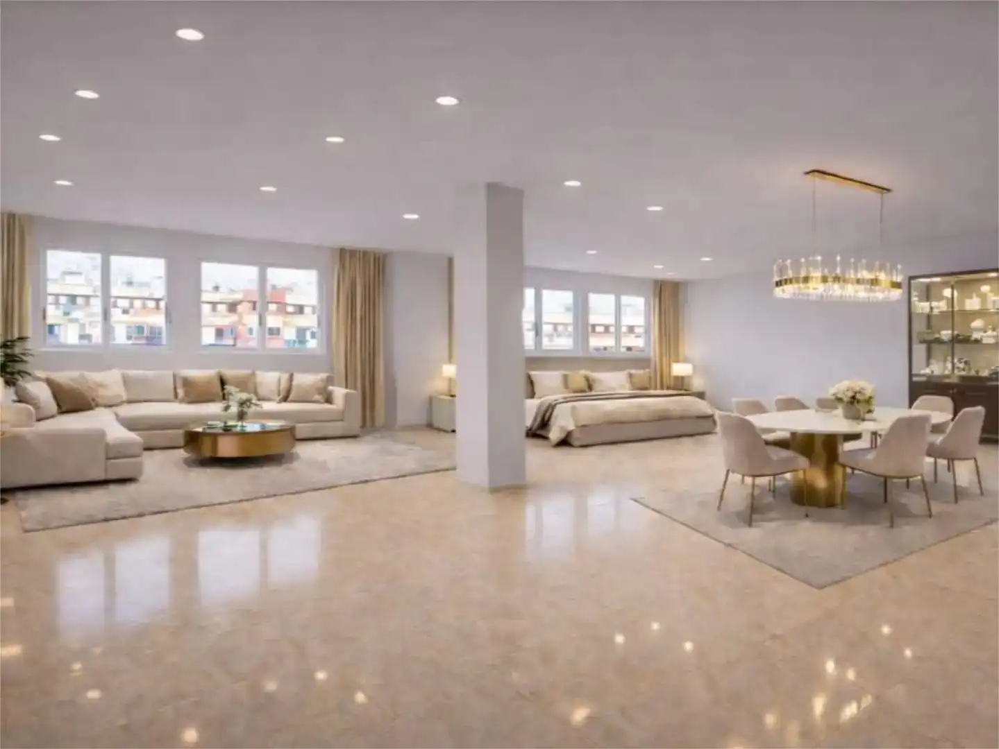 Living room of Flat for sale in  Madrid Capital