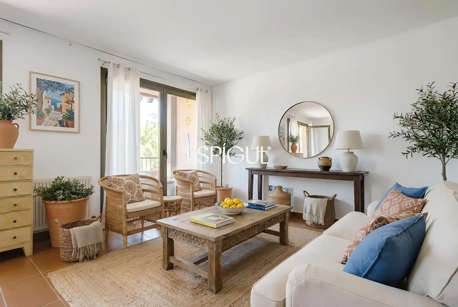 Sala de estar de Casa adosada en venta en Albons con Aire acondicionado, Calefacción y Jardín privado