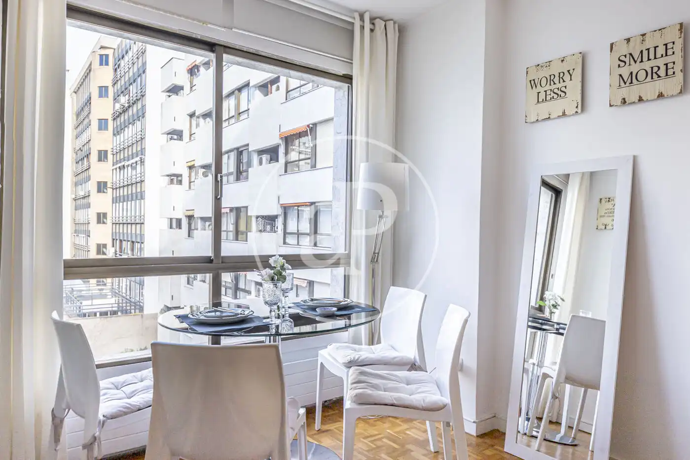 Dining room of Flat for rent in Madrid  with Air Conditioner, Heating and Private garden
