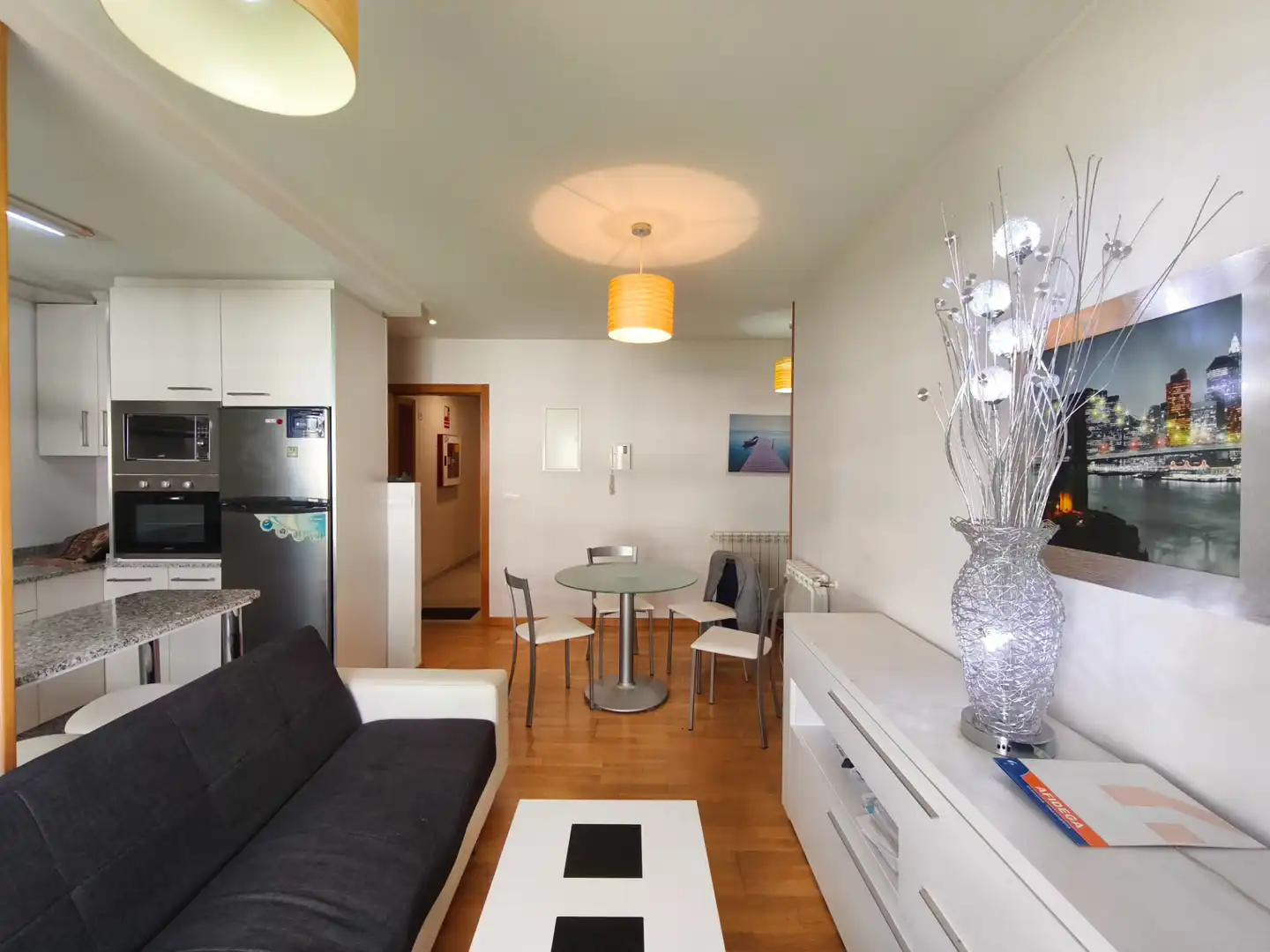 Sala d'estar de Apartament en venda en Conxo