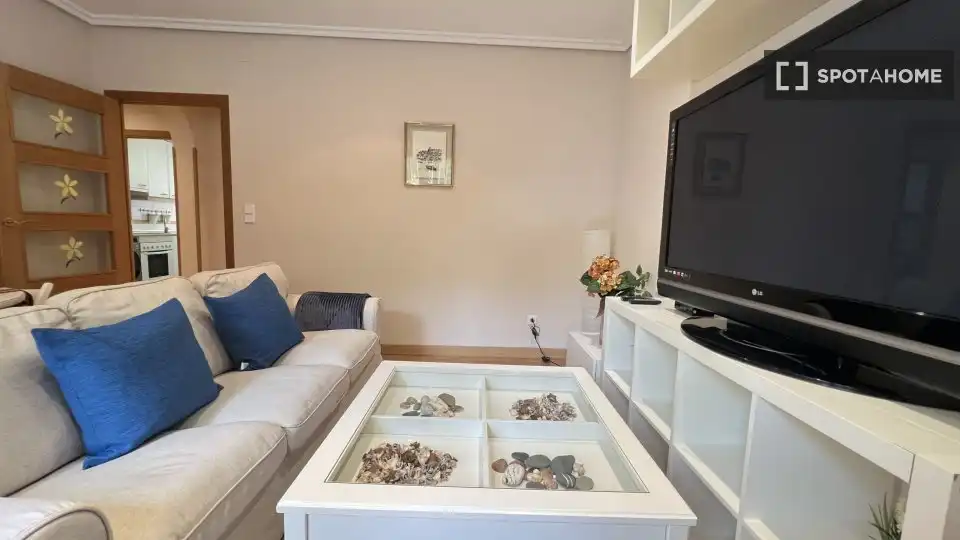 Sala de estar de Piso de alquiler en Madrid con Aire acondicionado, Calefacción y Amueblado