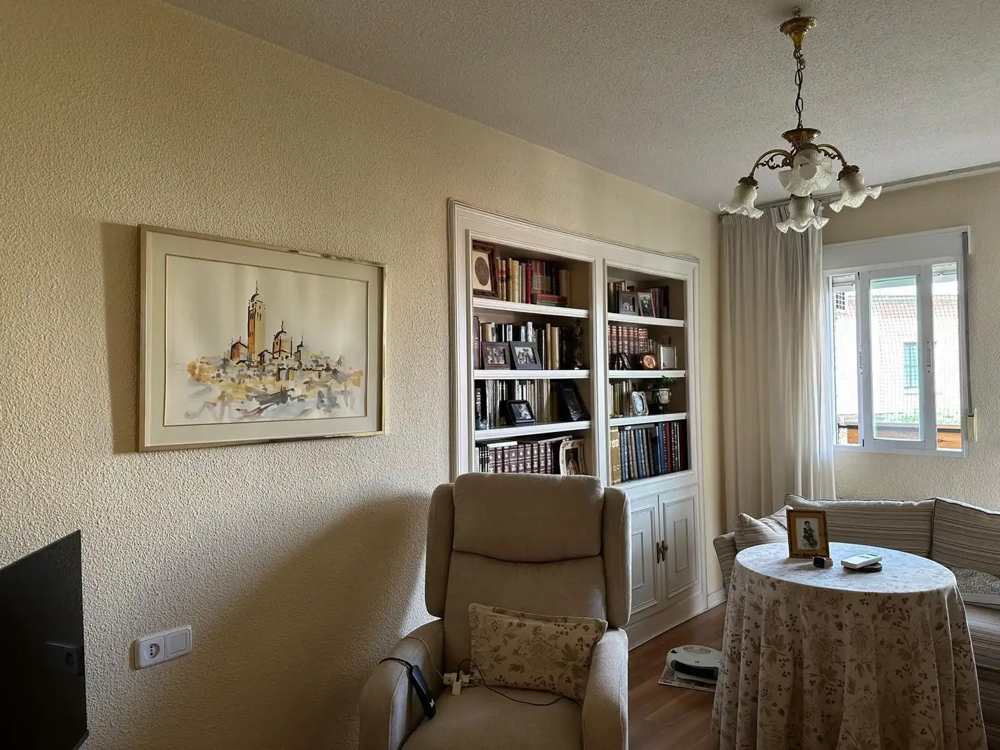 Wohnzimmer von Wohnung zum Verkauf in Ciudad Real mit Klimaanlage, Heizung und Terrasse