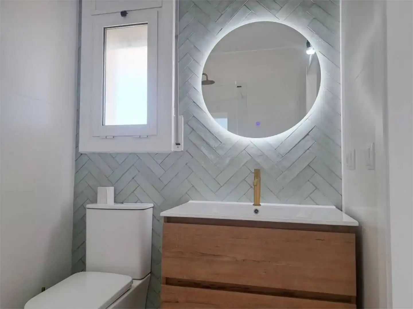 Bany de Casa o xalet de lloguer en Roses amb Aire condicionat i Piscina
