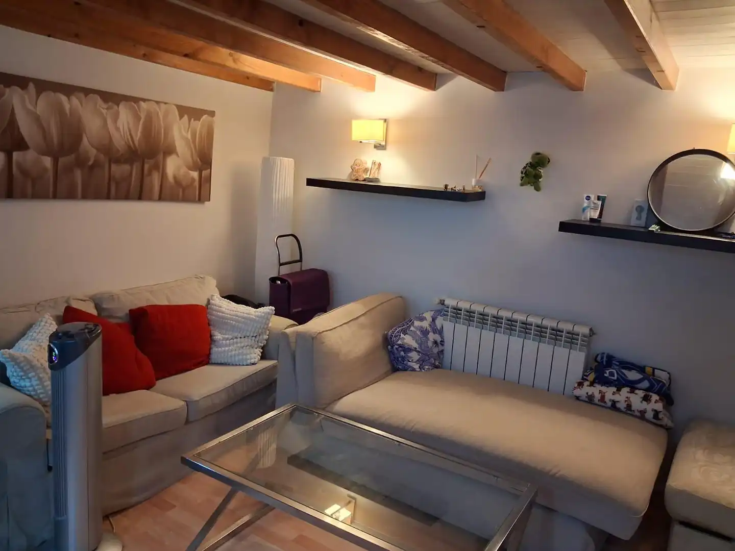 Sala de estar de Apartamento de alquiler en Madrid con Calefacción