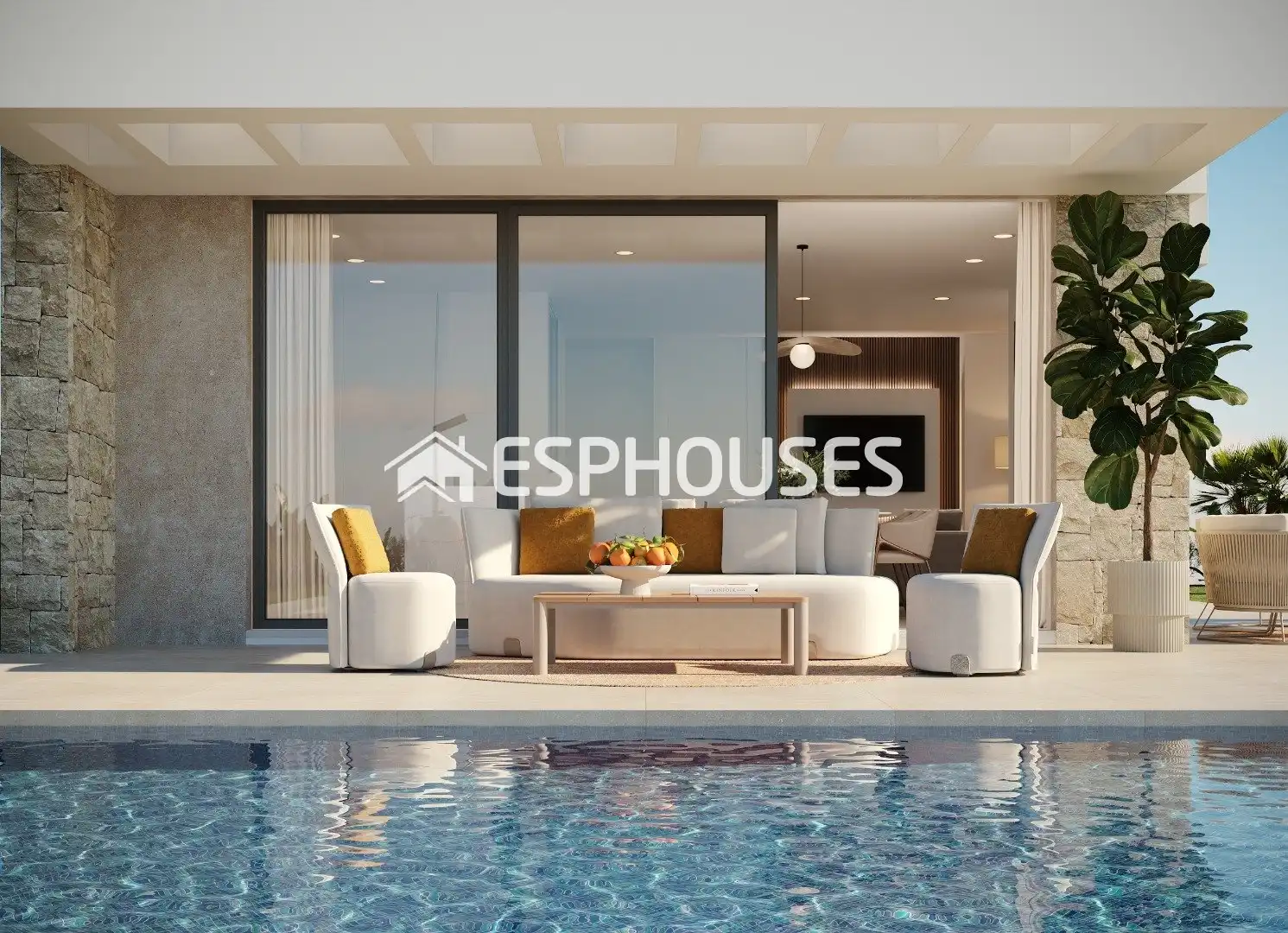 Terraza de Casa o chalet en venta en Finestrat con Aire acondicionado, Terraza y Piscina