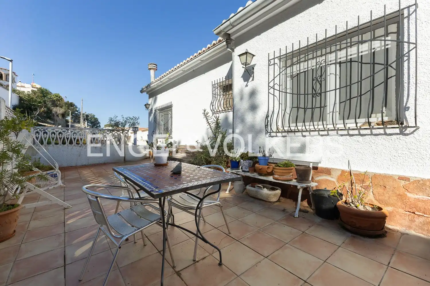 Terraza de Casa o chalet en venta en La Font d'en Carròs con Aire acondicionado, Calefacción y Jardín privado