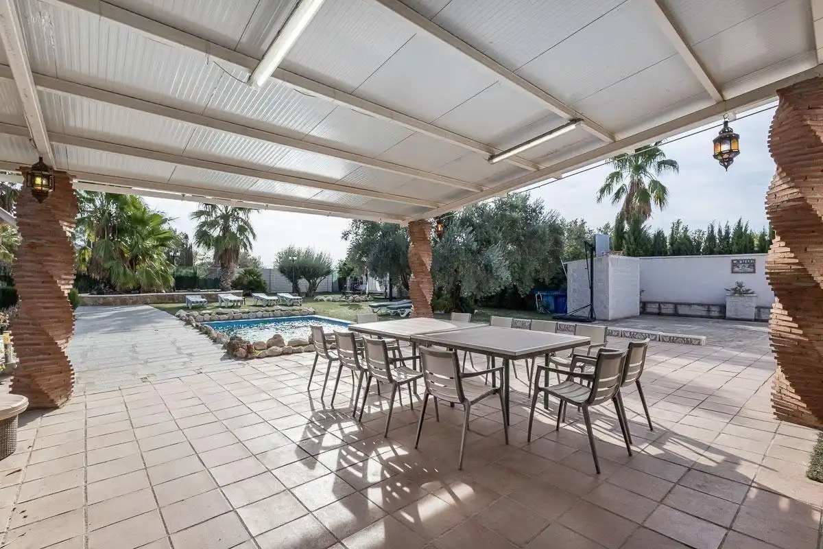 Terraza de Finca rústica en venta en Atarfe con Calefacción, Jardín privado y Piscina