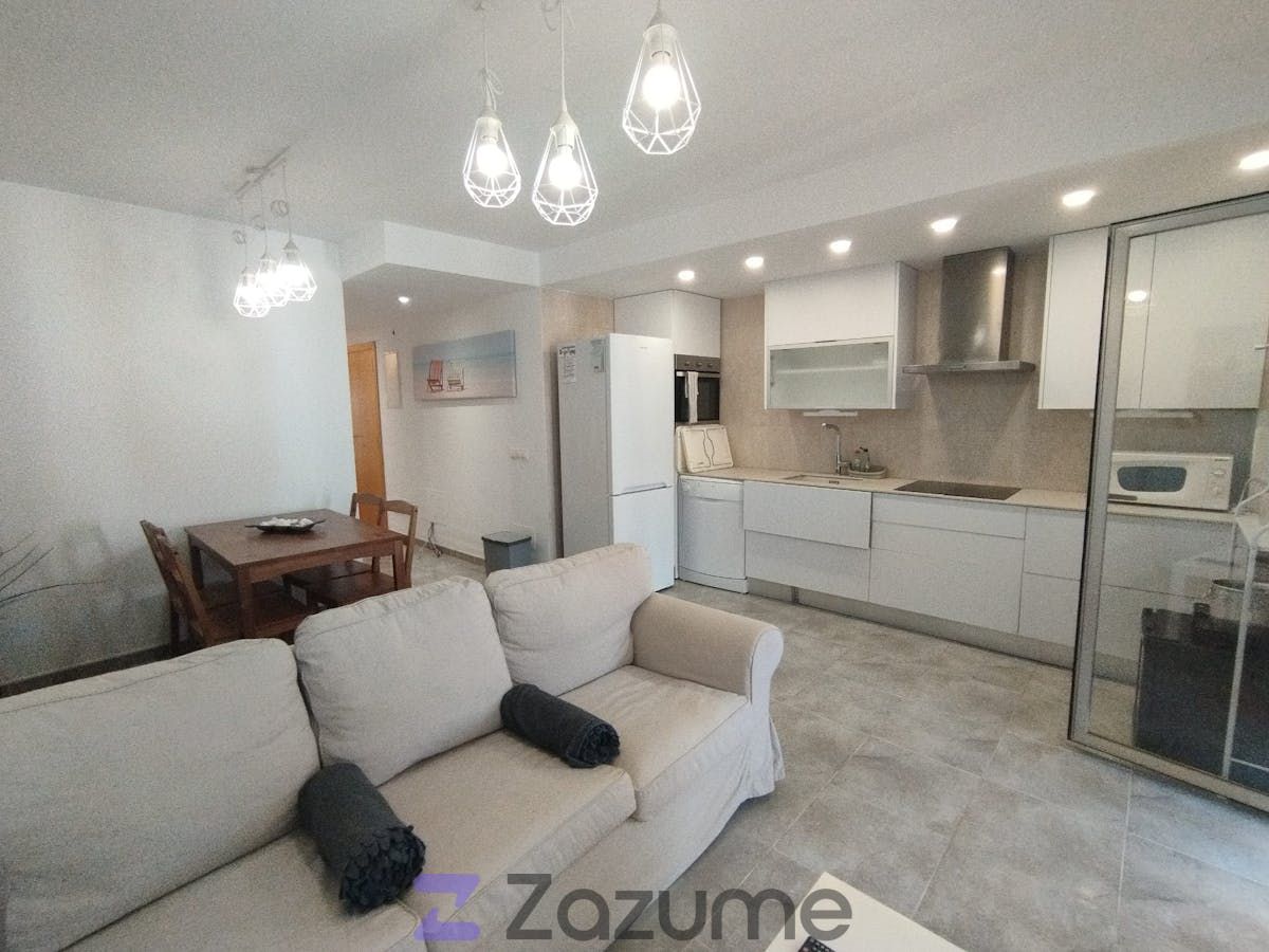 Wohnzimmer von Maisonette miete in Ses Salines mit Klimaanlage, Heizung und Terrasse