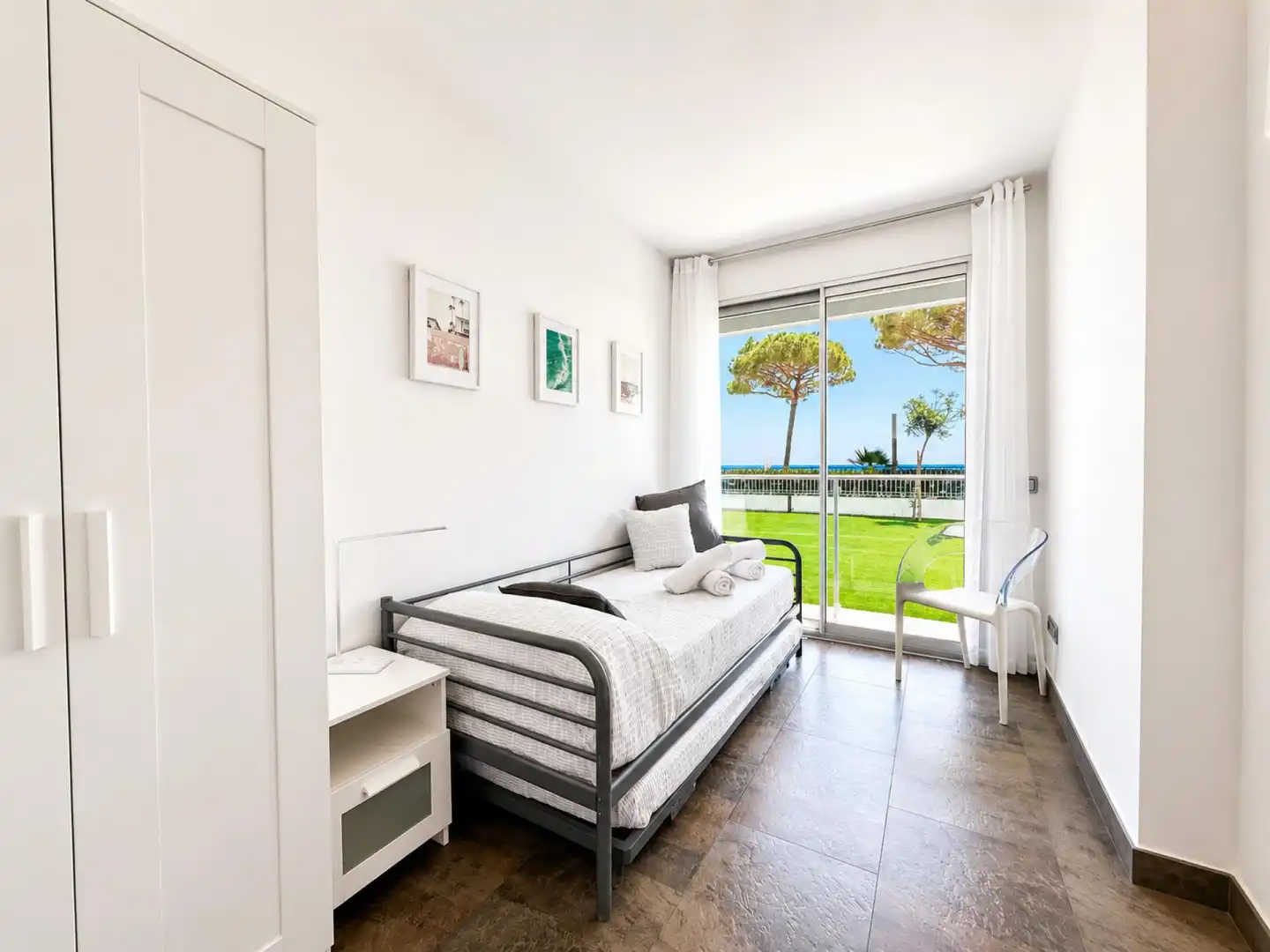 Dormitori de Apartament en venda en Castell d'Aro, Platja d'Aro i s'Agaró amb Calefacció, Jardí privat i Terrassa