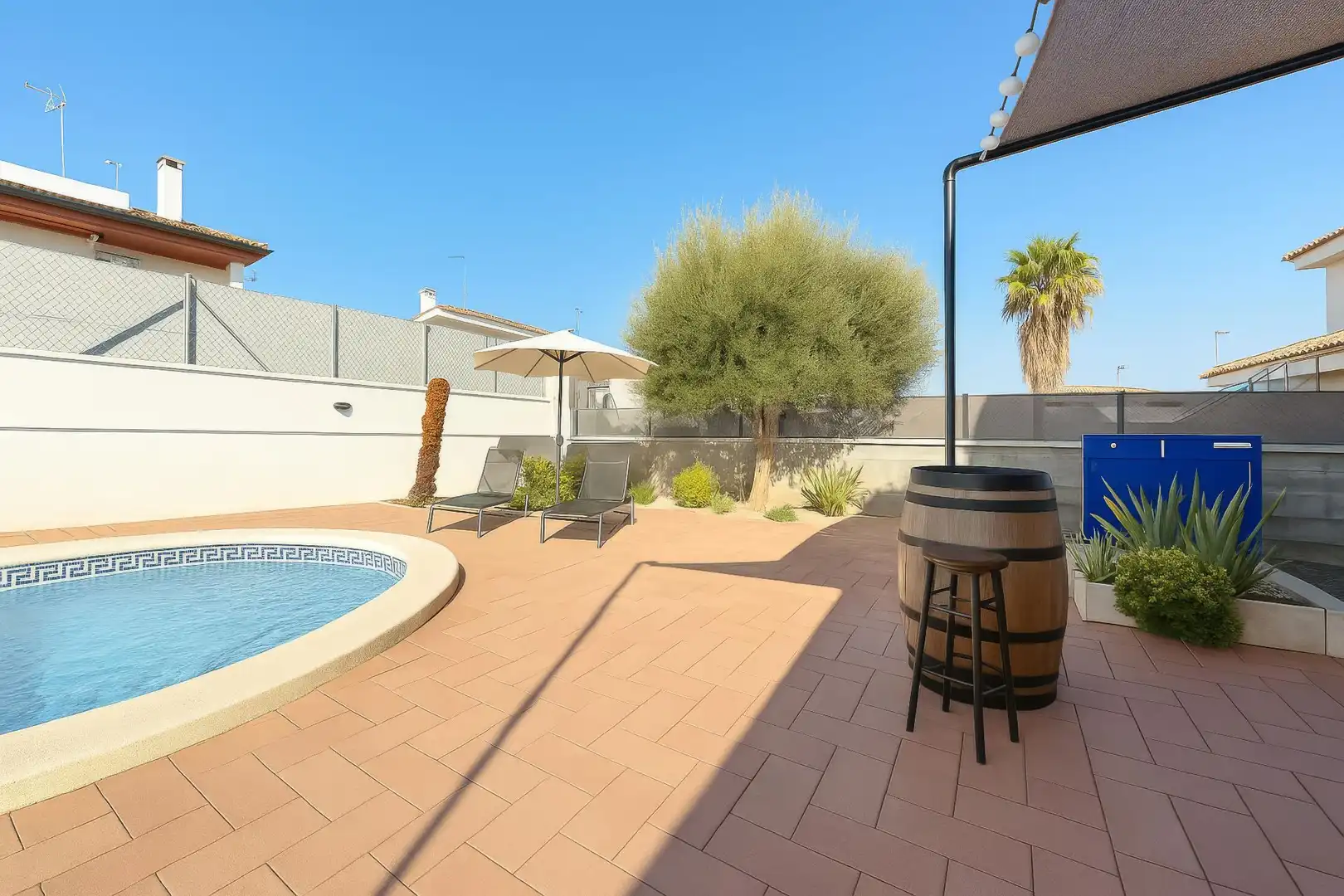 Swimming pool of Houses for sale in Calafell  with Air Conditioner, Heating and Private garden