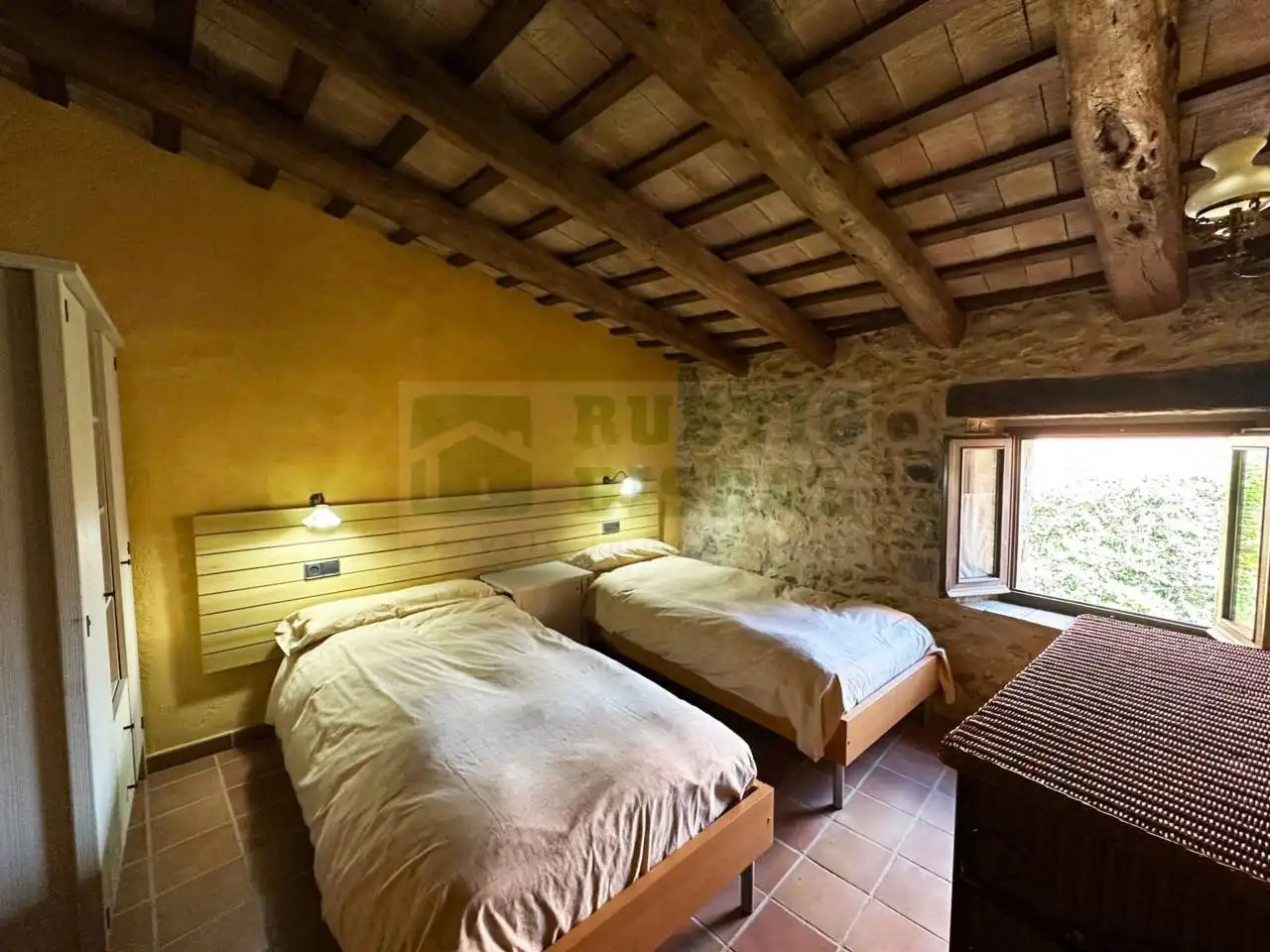 Bedroom of Country homes for rent in Cruïlles, Monells I Sant Sadurní de L'Heura  with Heating, Terrace and Furnished