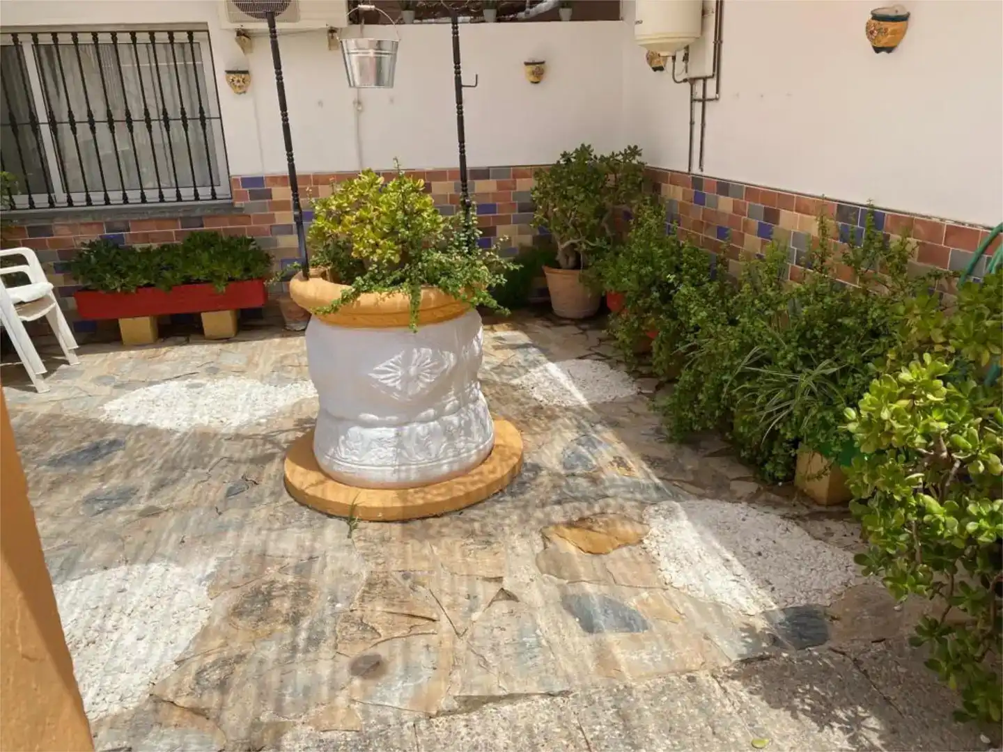 Terraza de Casa adosada de alquiler en Mazarrón con Aire acondicionado, Jardín privado y Trastero