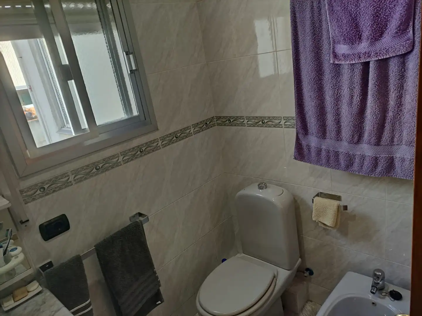 Badezimmer von Wohnung zum Verkauf in Burriana / Borriana mit Klimaanlage, Möbliert und Ofen