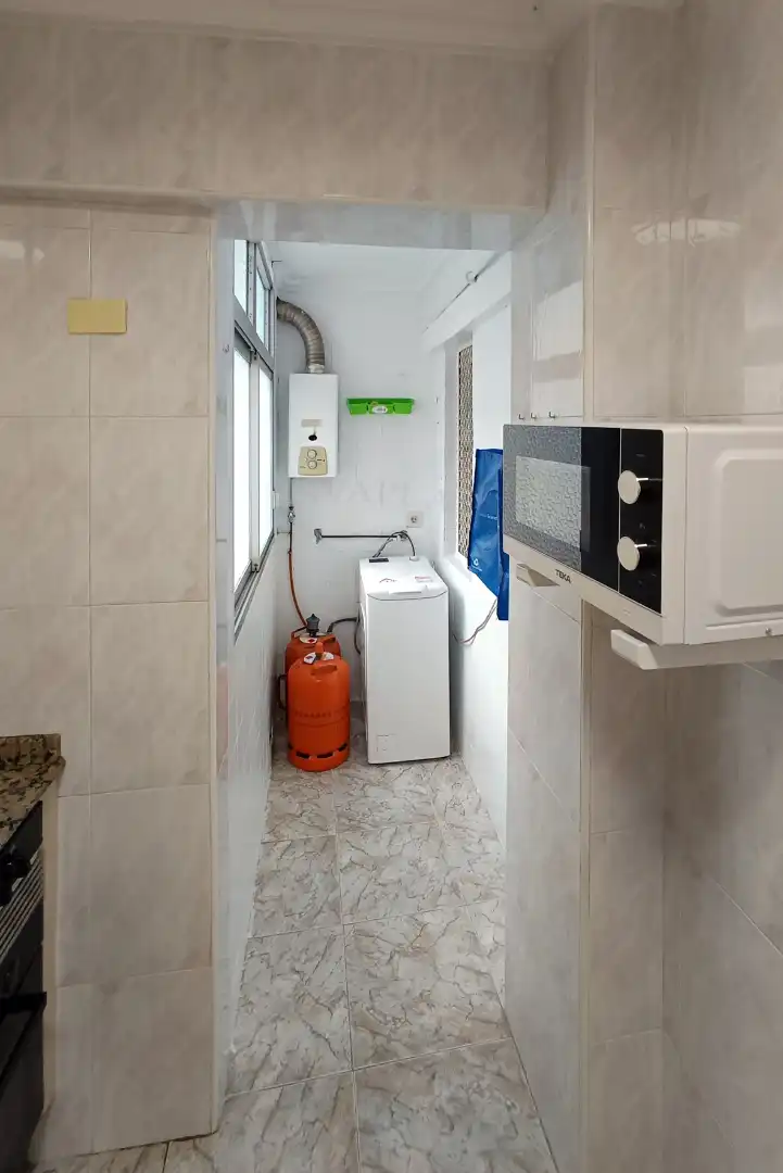 Küche von Wohnung zur Miete in Alicante / Alacant mit Klimaanlage, Möbliert und Ofen