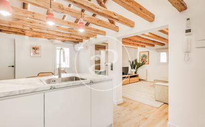 Kitchen of Flat to rent in  Madrid Capital  with Air Conditioner, Heating and Furnished