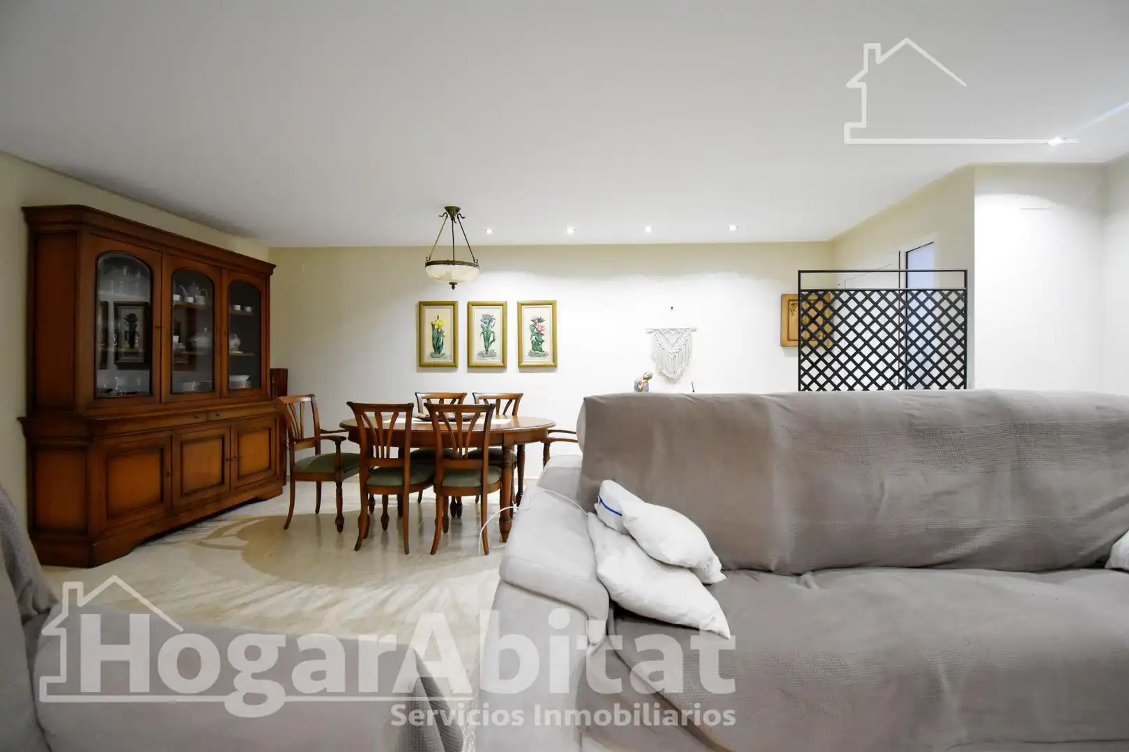 Sala de estar de Casa adosada en venta en El Real de Gandia con Aire acondicionado, Terraza y Trastero