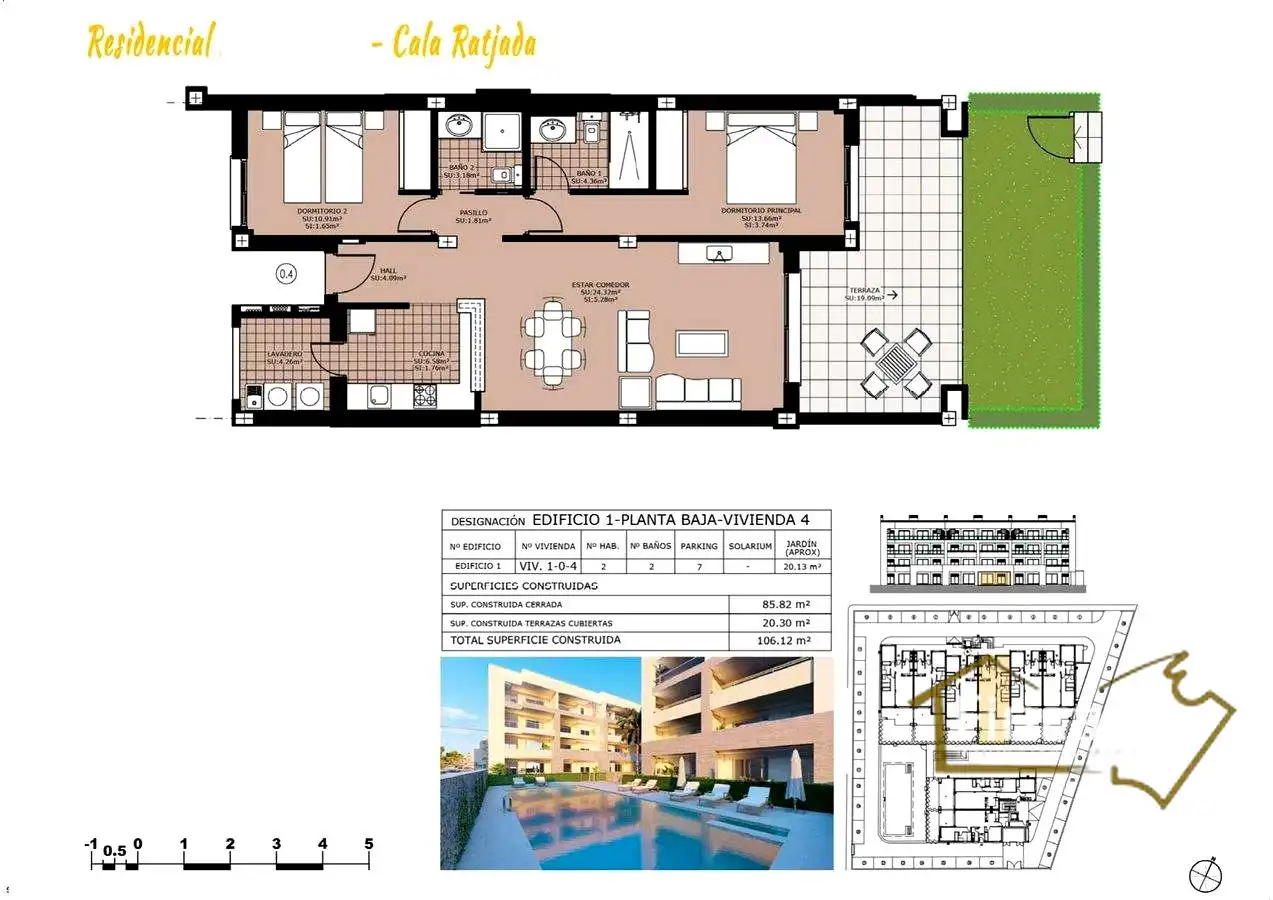 Flat for sale in Capdepera  with Air Conditioner, Private garden and Storage room