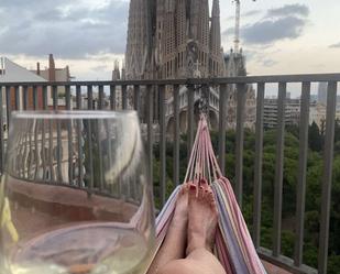 Balcony of Apartment to share in  Barcelona Capital  with Air Conditioner, Heating and Terrace