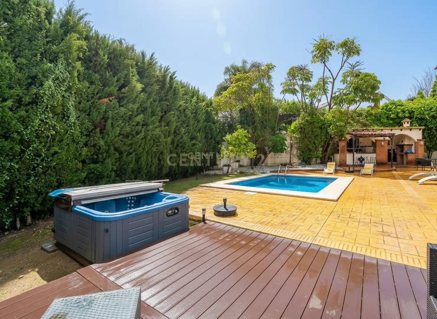 Swimming pool of Houses for sale in Mijas  with Air Conditioner, Private garden and Storage room