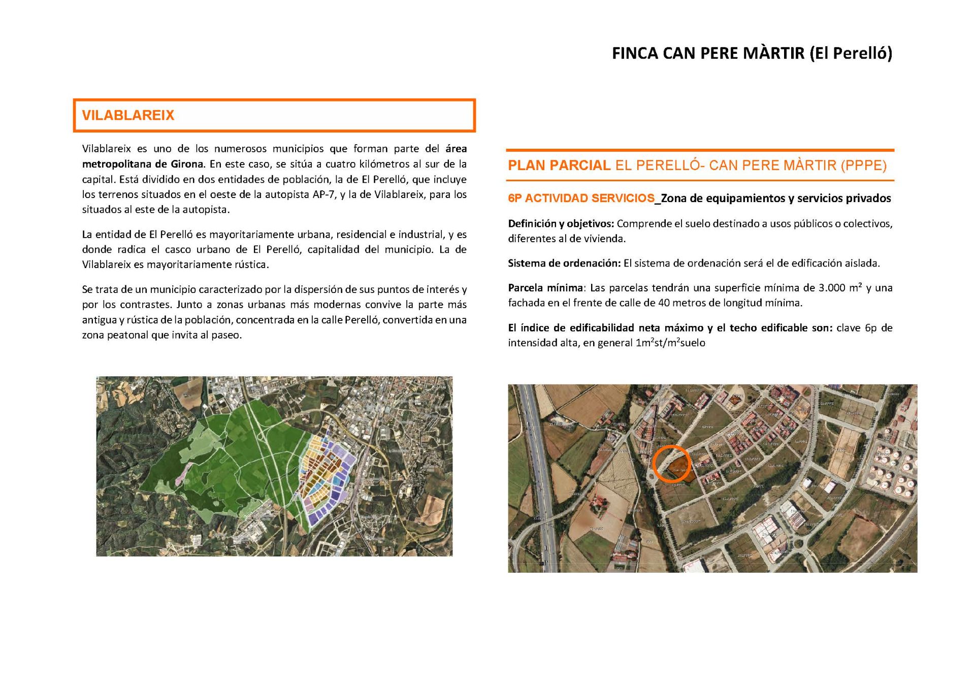 Finca rústica en venda en Vilablareix