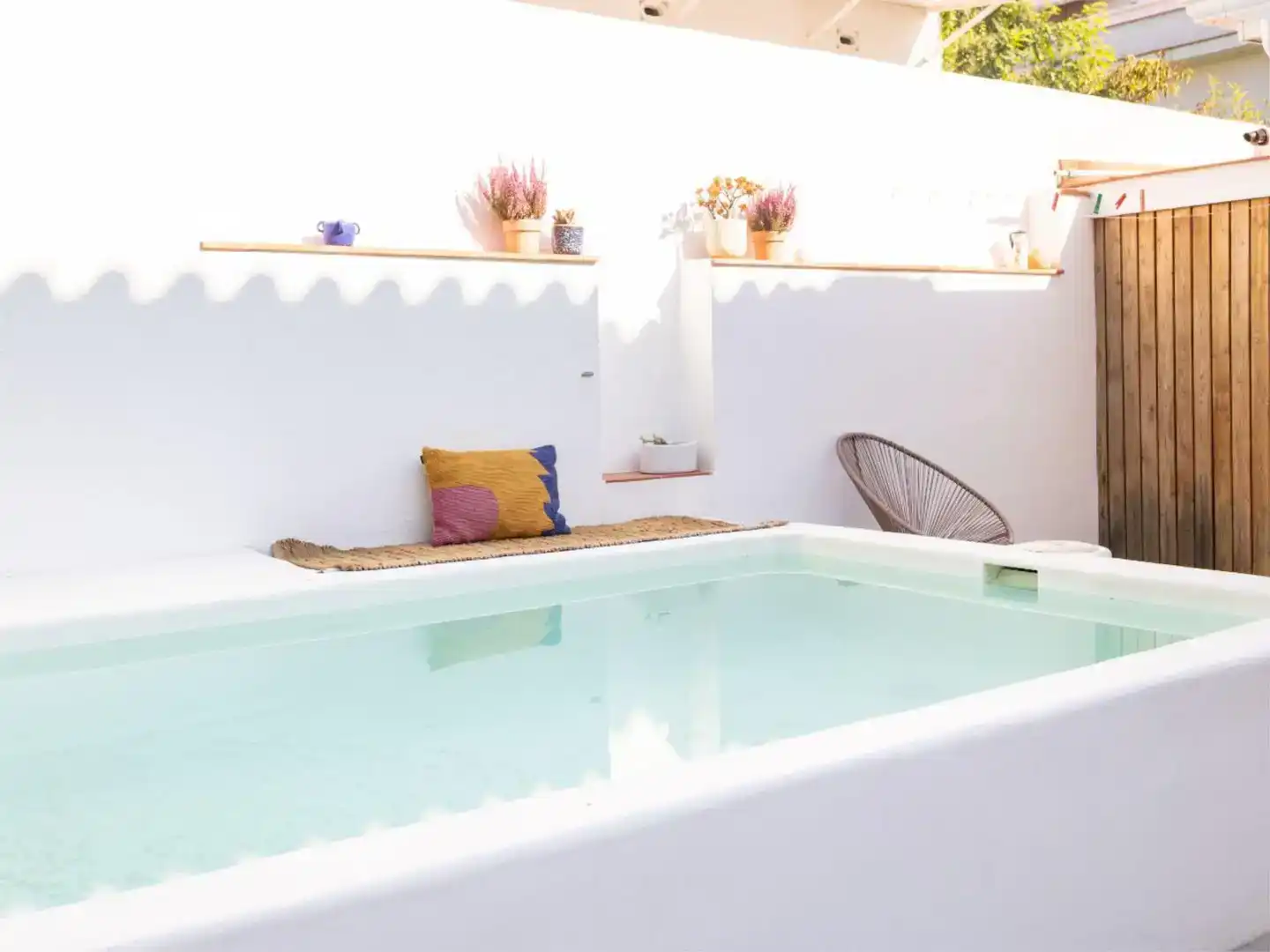 Schwimmbecken von Haus oder Chalet zum Verkauf in Vilanova i la Geltrú mit Klimaanlage, Schwimmbad und Balkon