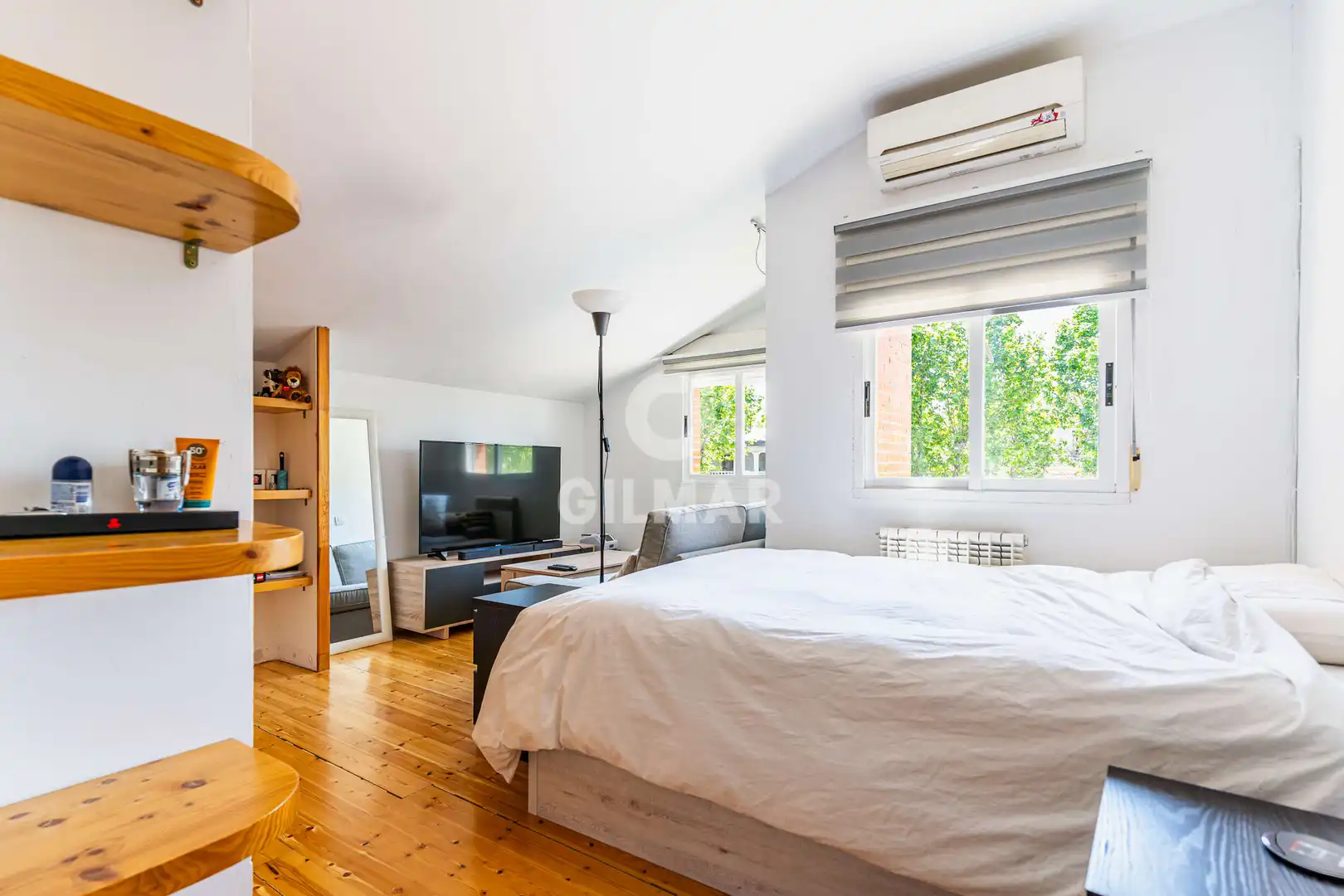 Bedroom of Houses for sale in Moraleja de Enmedio  with Heating, Private garden and Swimming Pool