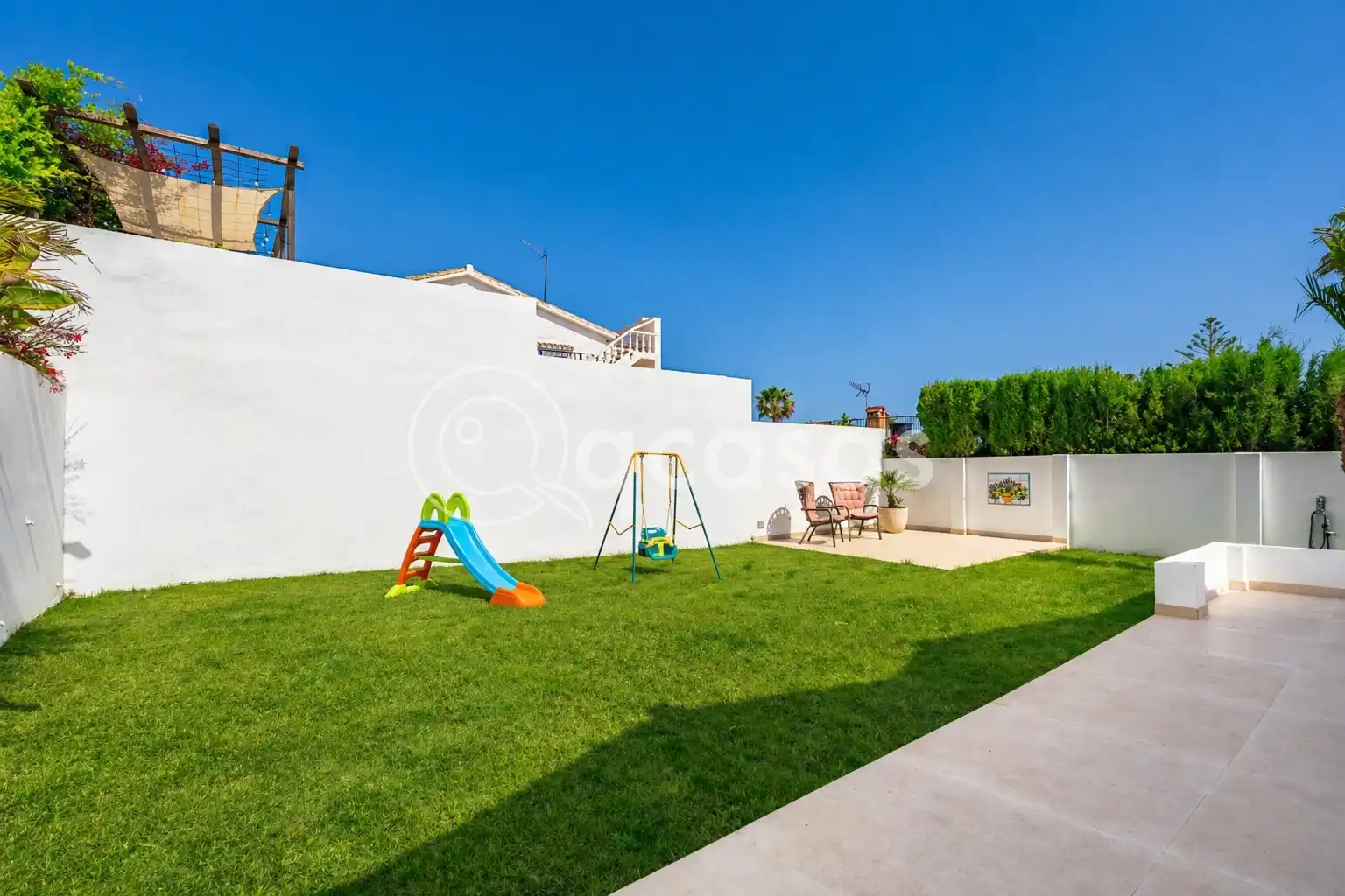 Jardín de Casa o chalet en venta en Benalmádena con Aire acondicionado, Calefacción y Jardín privado