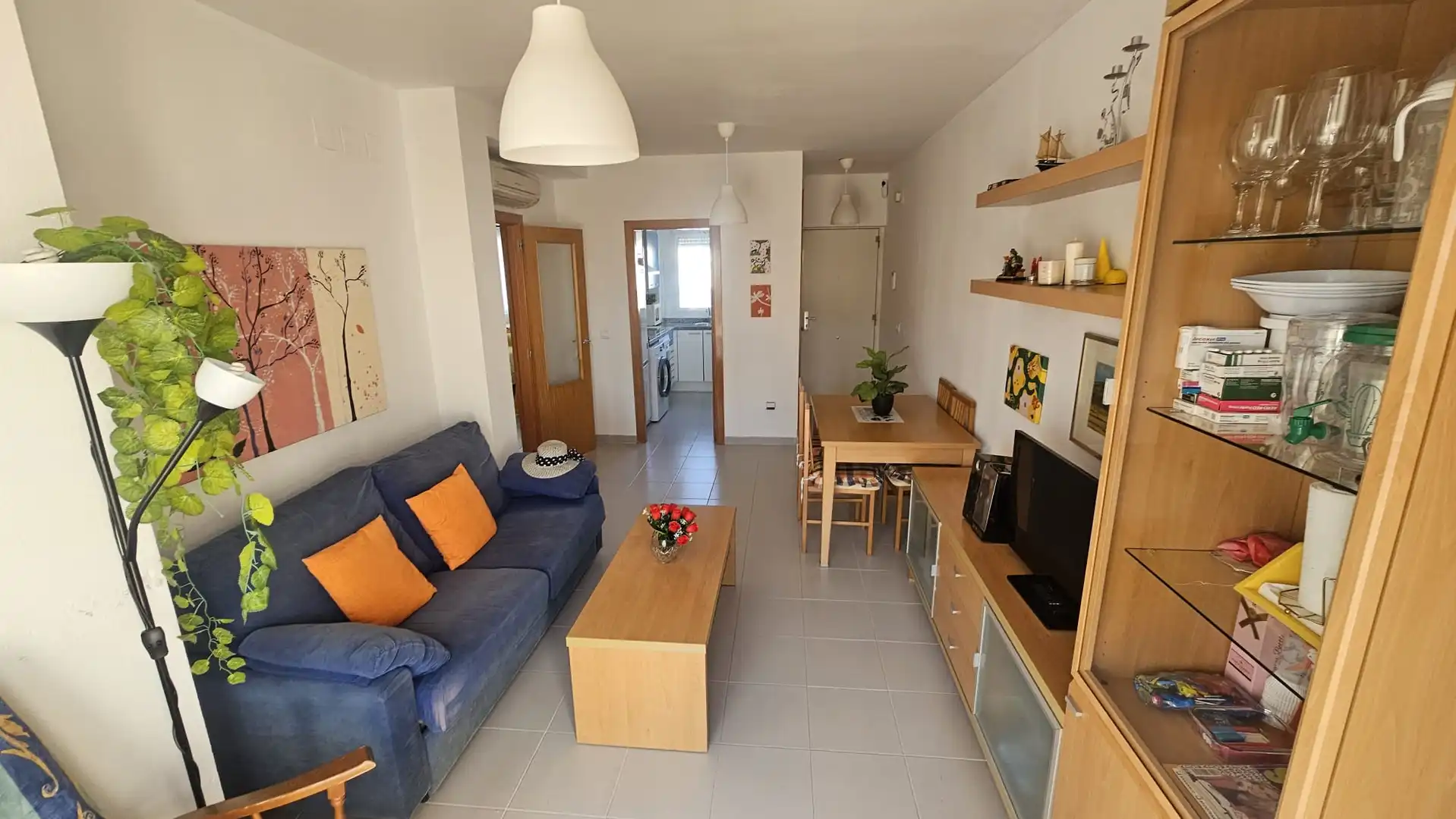Sala de estar de Ático en venta en Alcalà de Xivert con Aire acondicionado, Calefacción y Jardín privado