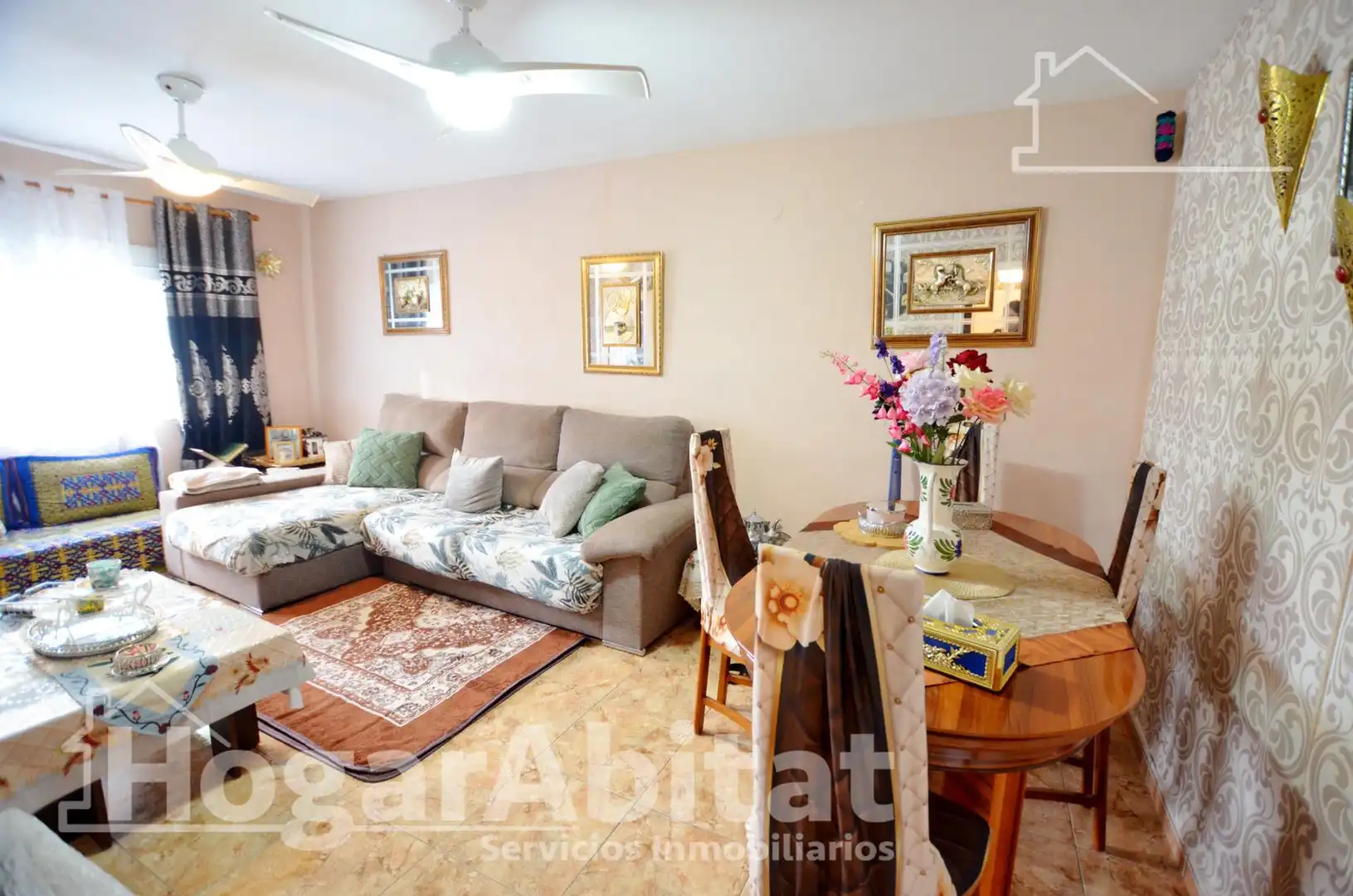 Living room of Flat for sale in Alicante / Alacant  with Air Conditioner, Private garden and Storage room
