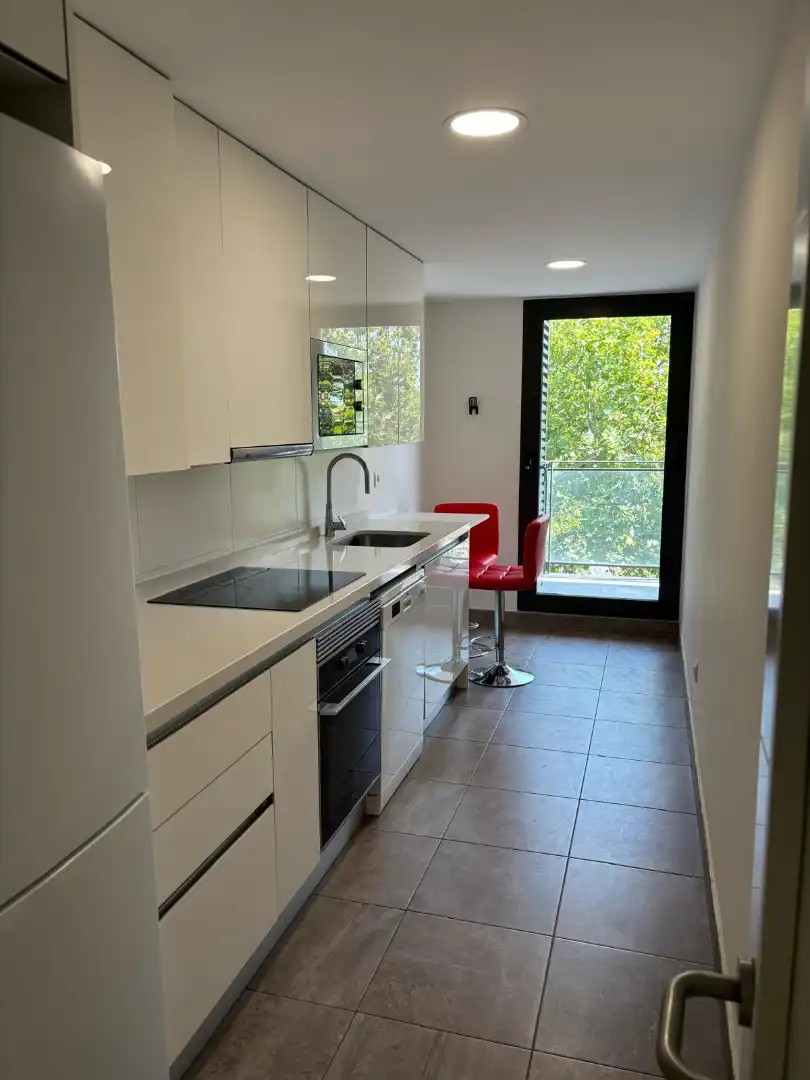 Kitchen of Flat for rent in Valencia  with Air Conditioner, Heating and Terrace
