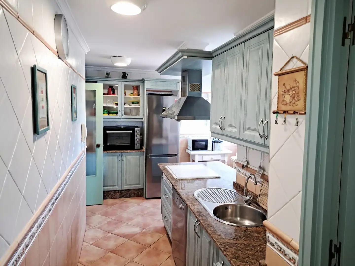 Küche von Wohnung zur Miete in El Puerto de Santa María mit Klimaanlage, Terrasse und Möbliert