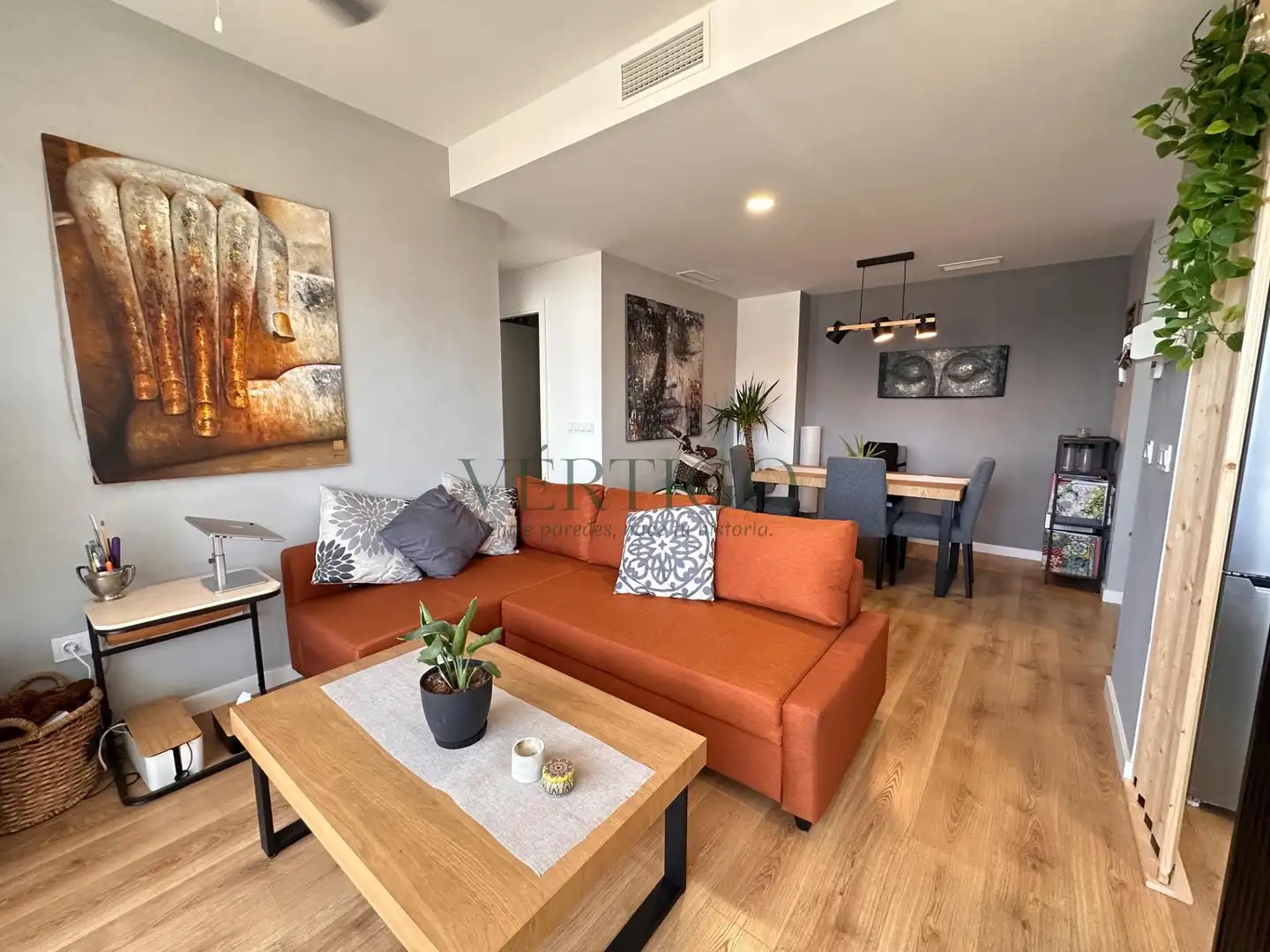 Wohnzimmer von Wohnung zum Verkauf in Dos Hermanas mit Klimaanlage, Heizung und Terrasse