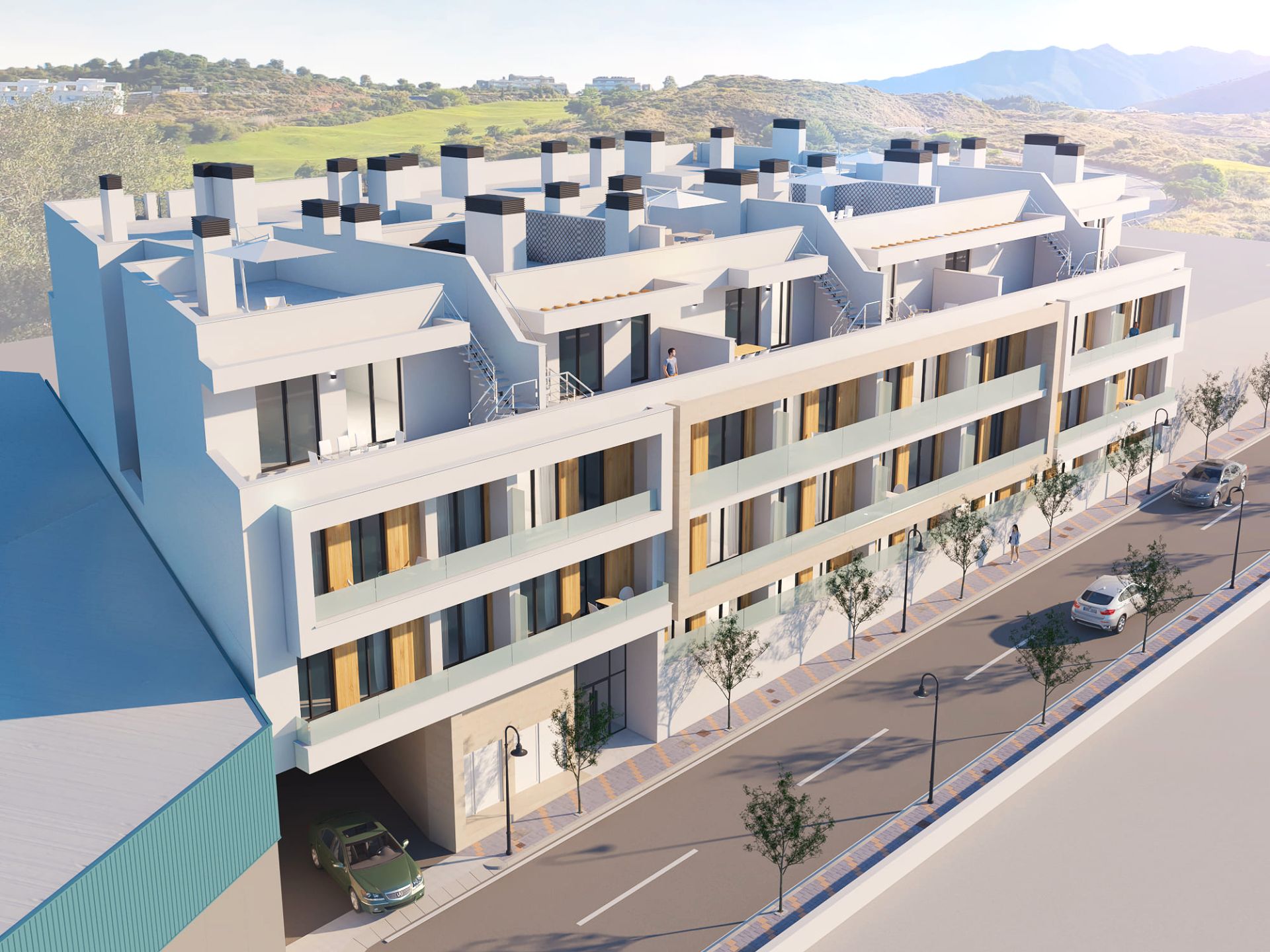 Vista exterior de Pis en venda en Mijas amb Aire condicionat, Calefacció i Terrassa