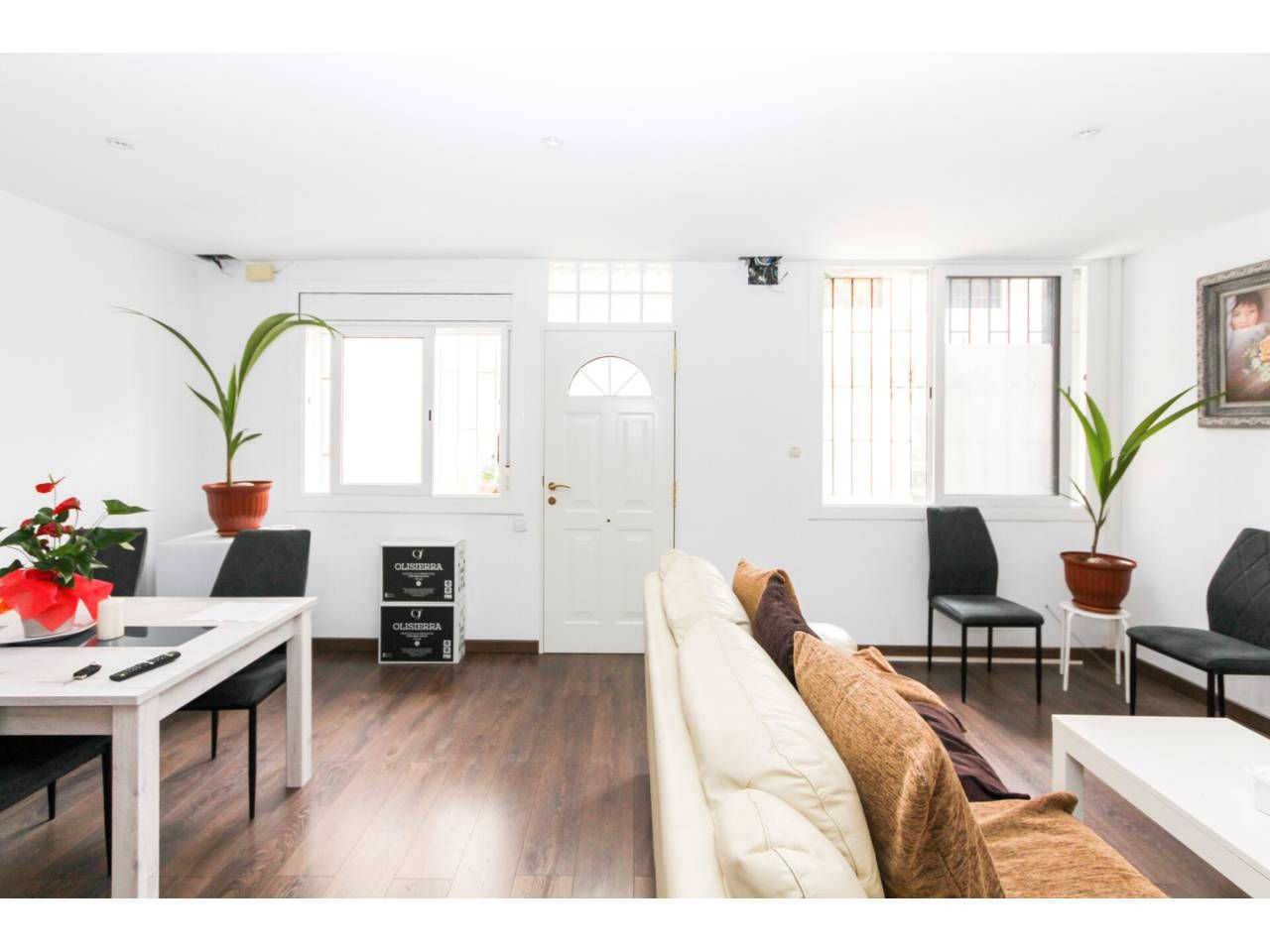 Living room of Flat for sale in Lloret de Mar  with Air Conditioner and Parquet flooring