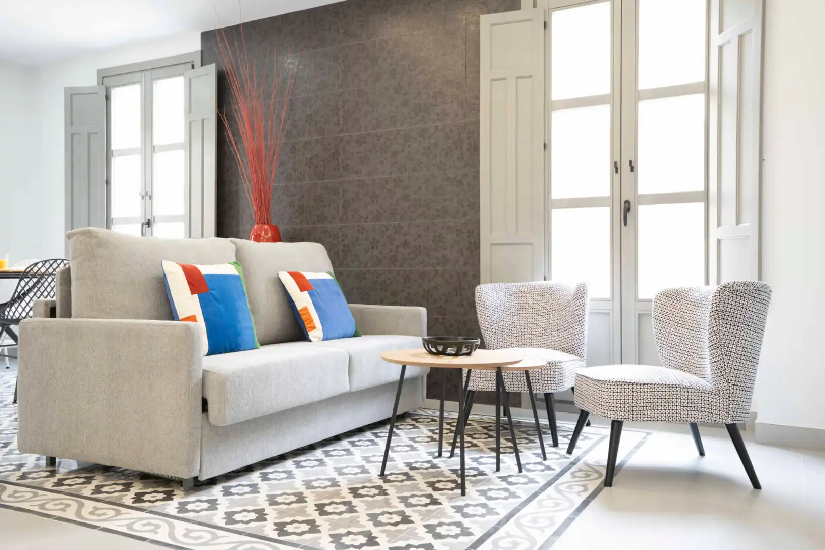 Wohnzimmer von Wohnung zur Miete in Granada mit Klimaanlage, Heizung und Möbliert