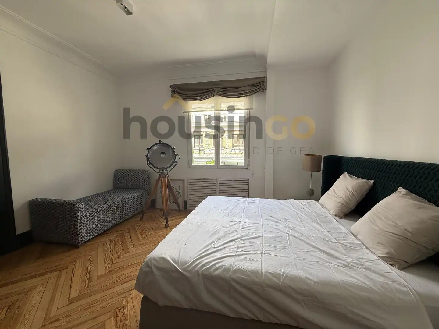 Bedroom of Flat for rent in Madrid  with Heating and Furnished
