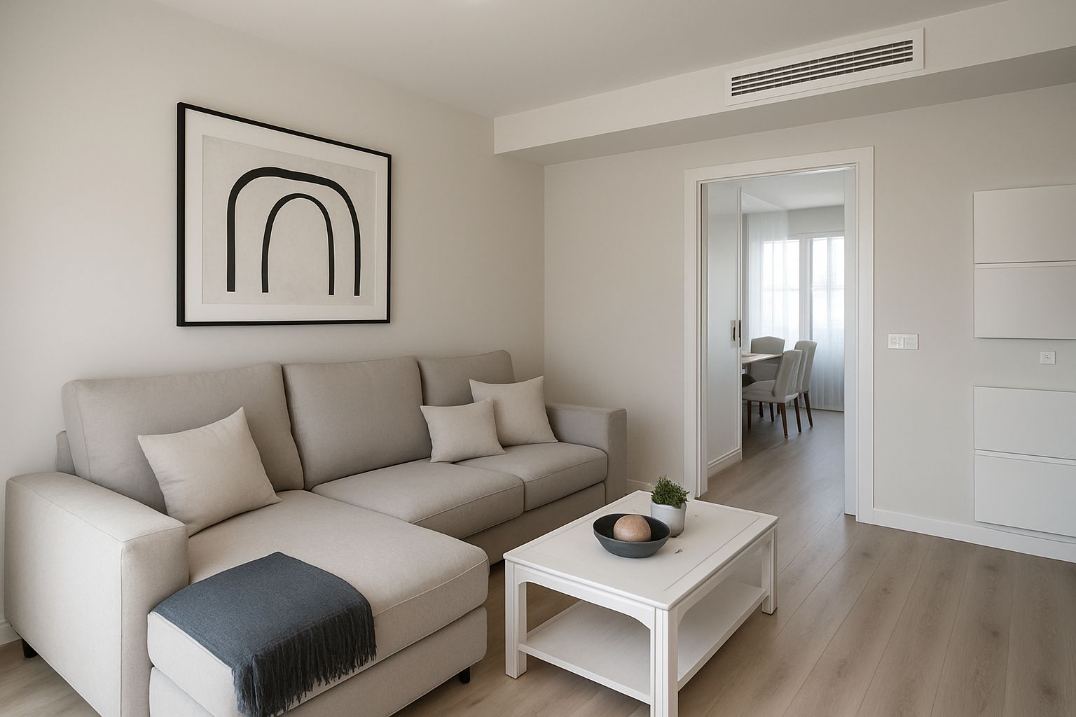 Living room of Attic for sale in  Madrid Capital  with Air Conditioner, Heating and Private garden